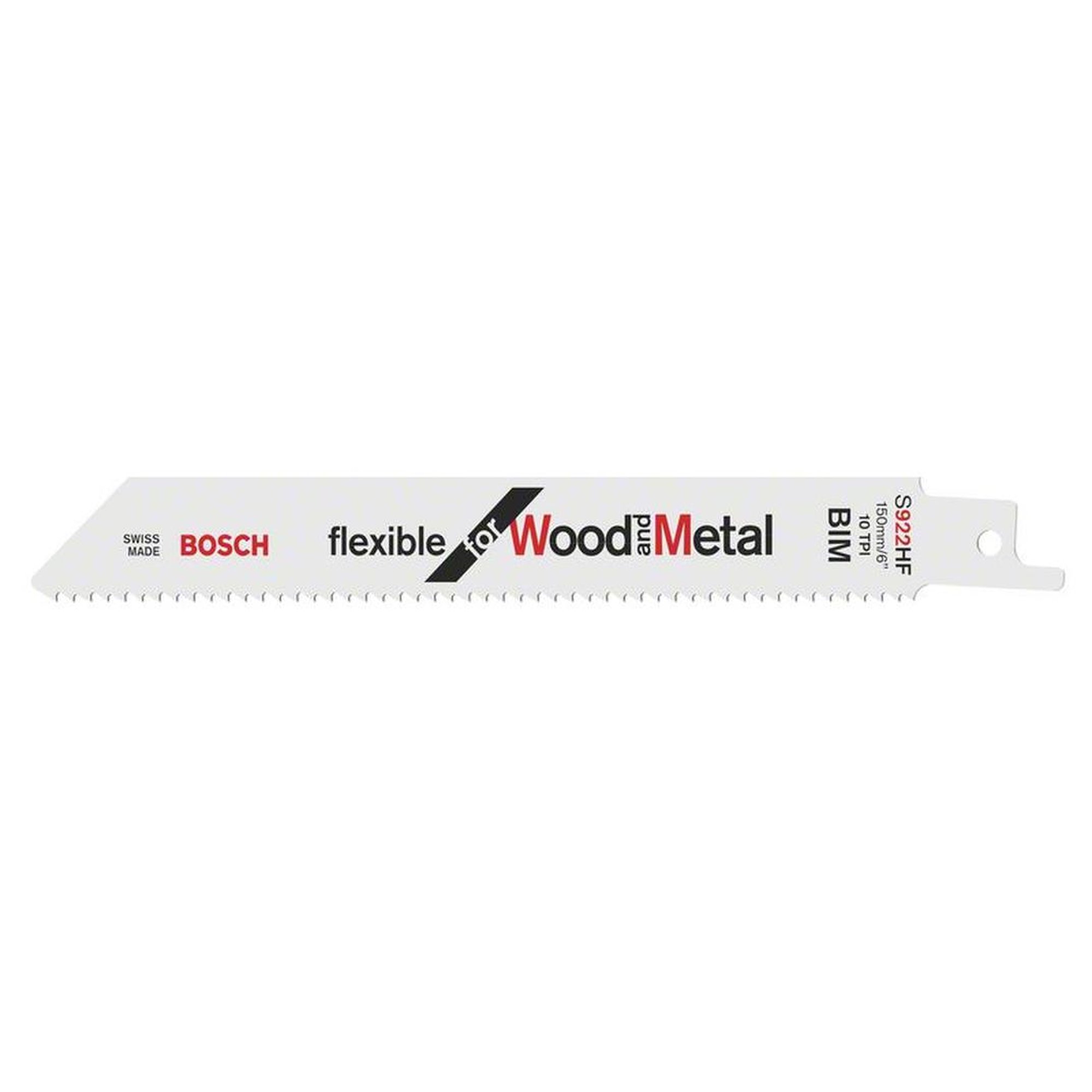 25 x BOSCH Säbelsägeblätter S 922 HF, Flexible für Holz und Metall