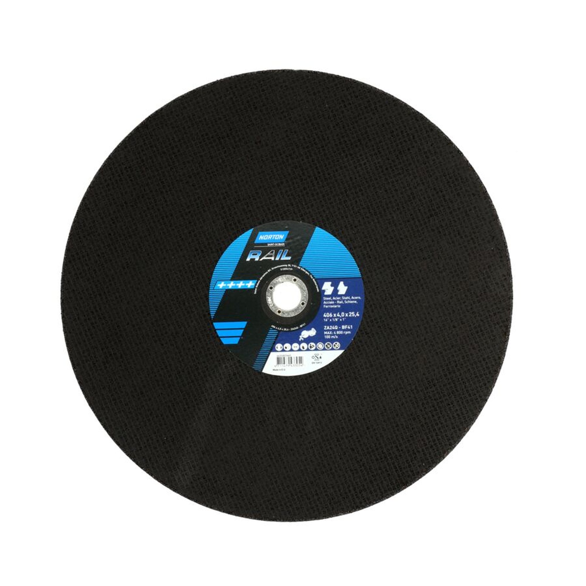 10 x Norton Trennscheibe 400x4,0x25,4 ZA 24 Q Rail gerade 41 für Schienen schneiden