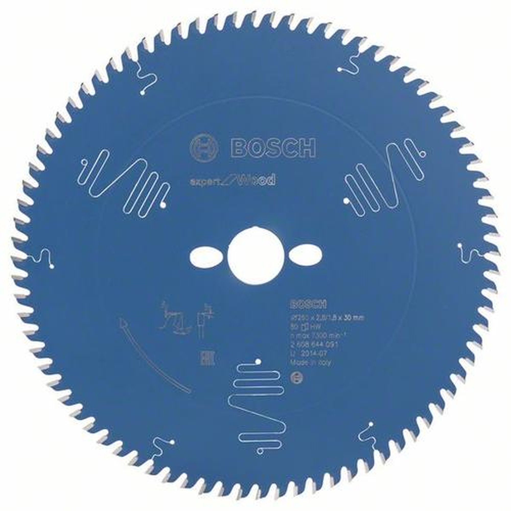 BOSCH Kreissägeblatt Expert für Holz, Ø 260 mm, 80 Zähne