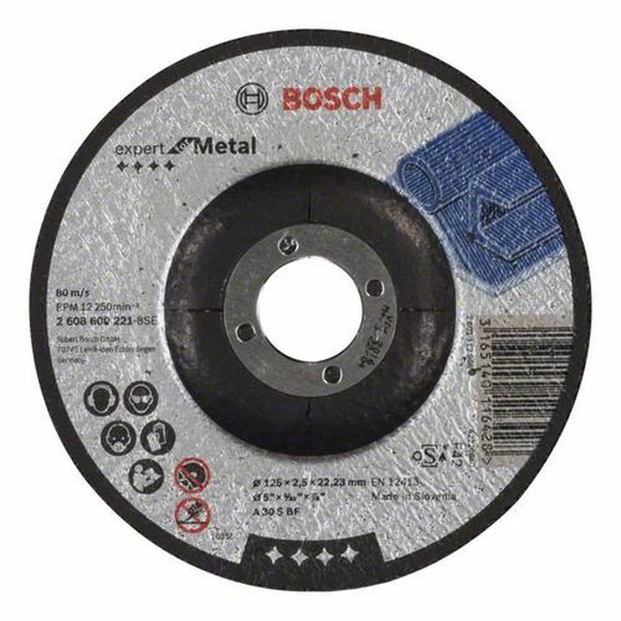 25x BOSCH Trennscheibe gekröpft Expert für Metall A 30 S BF, Ø 125 x 2,5 mm