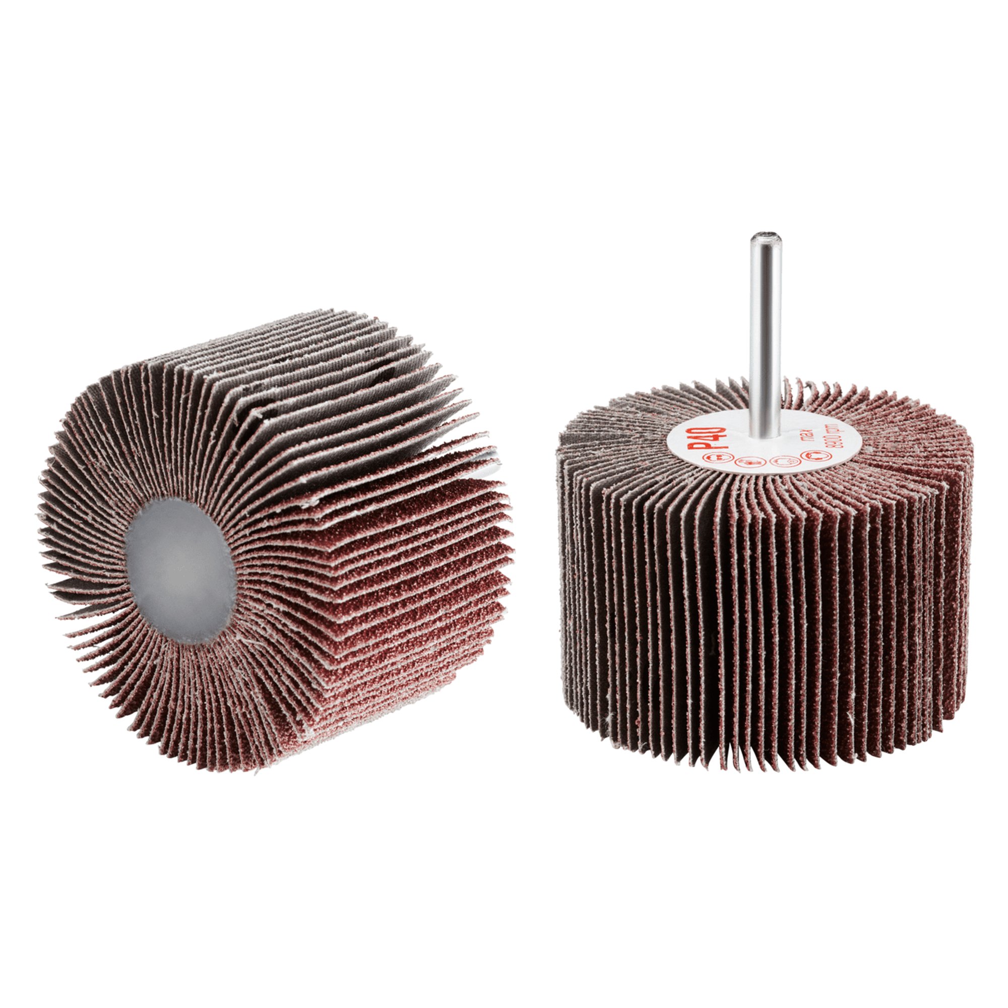 10 x RHODIUS Fächerschleifer Schleifmop FS Ø 80 mm Körnung 60