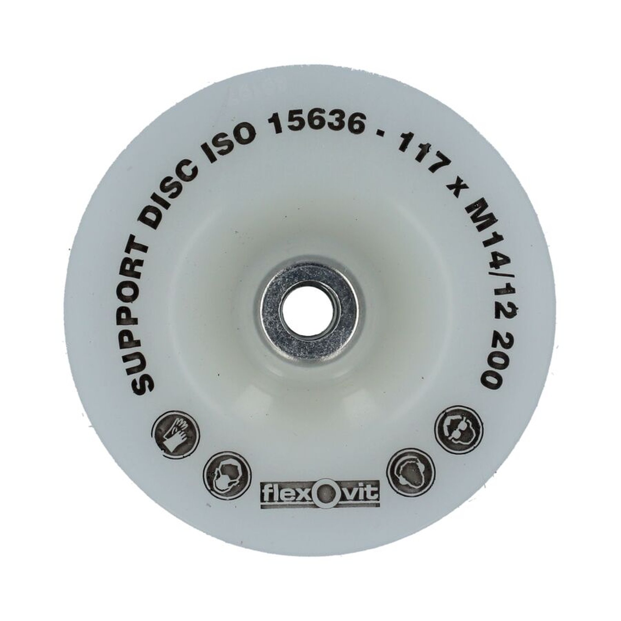 5 x Flexovit Nylon-Stützteller | Hochwertige Schleifunterlage für präzises Arbeiten