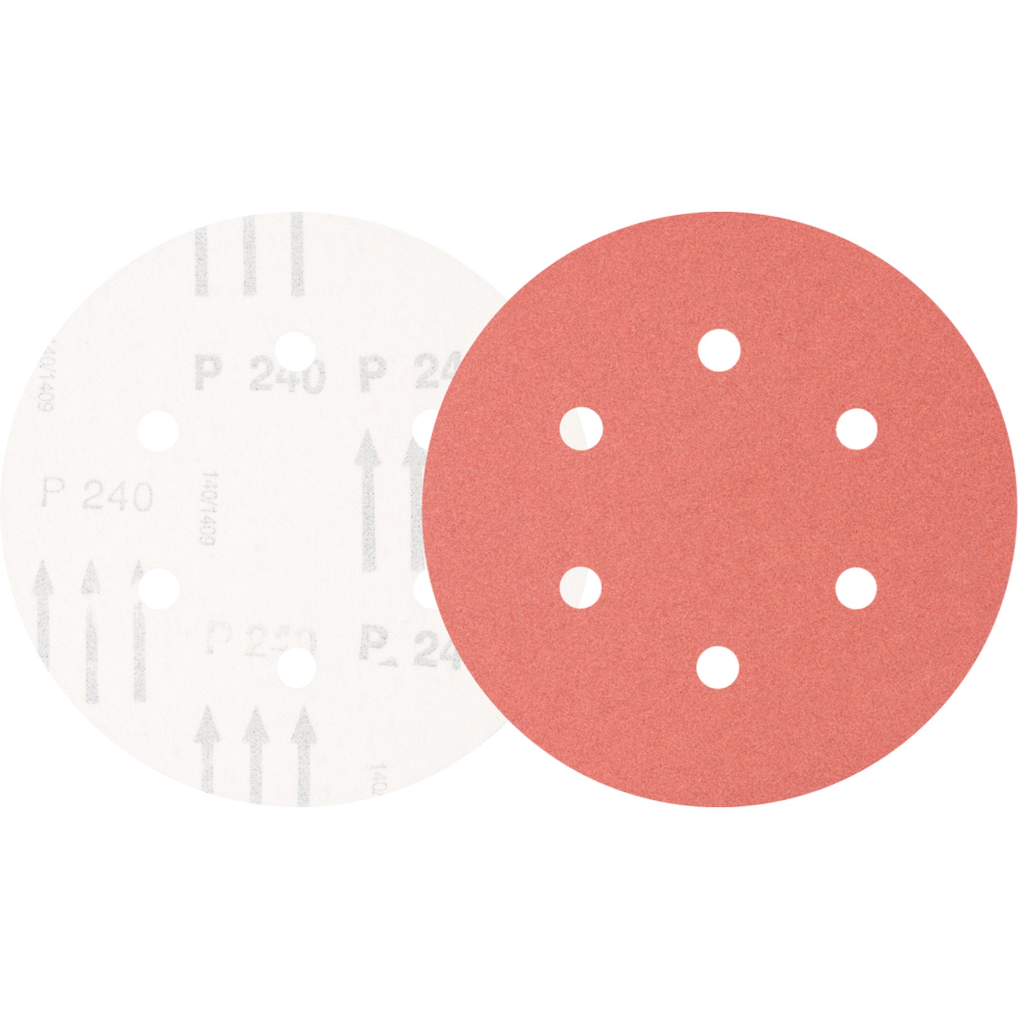 25 x Pferd Schleifscheibe Klettscheibe KSS 150 6 L A 240