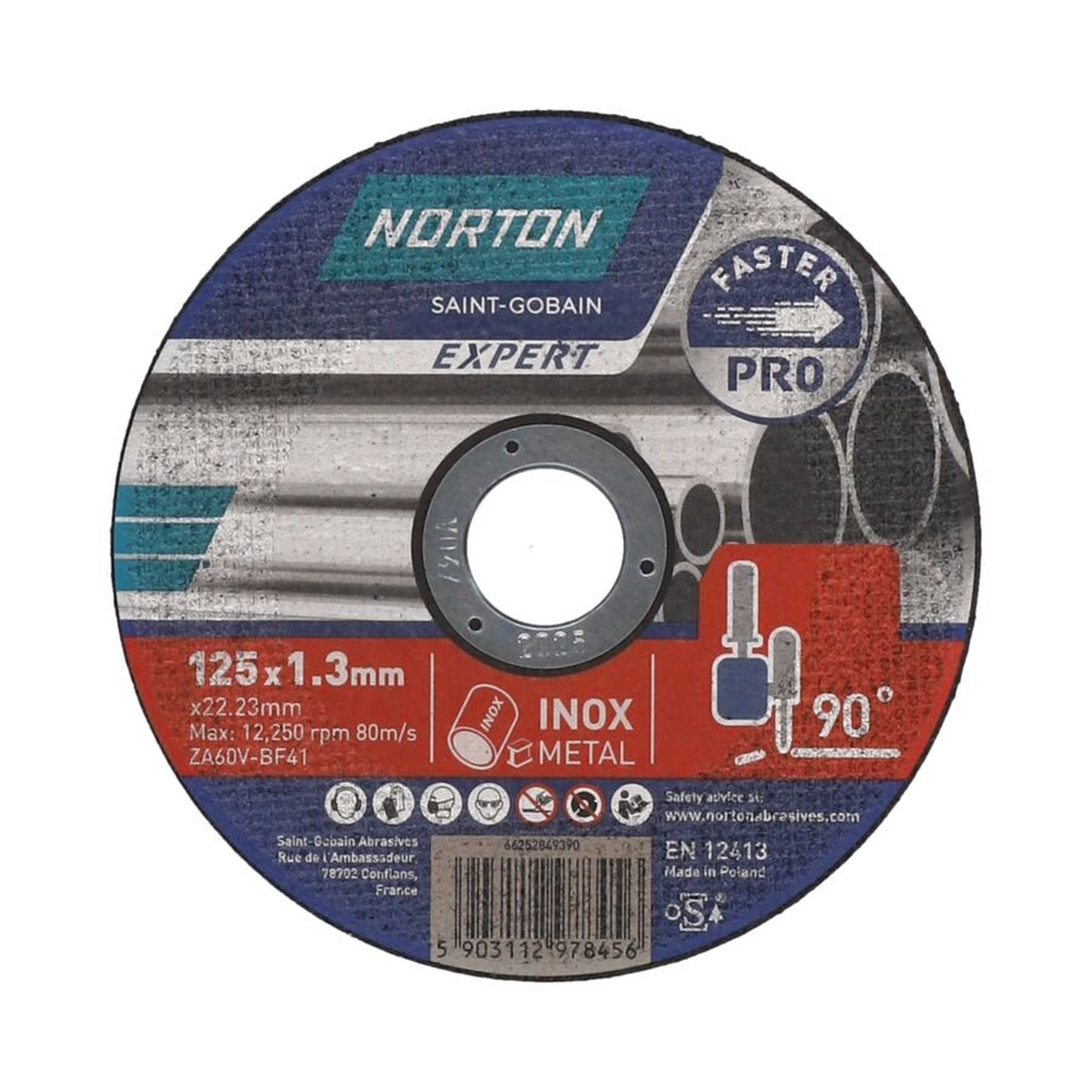 25 x Norton Trennscheibe Ultradünn Metall/Inox EXPERT PRO 125x1.3x22.23mm