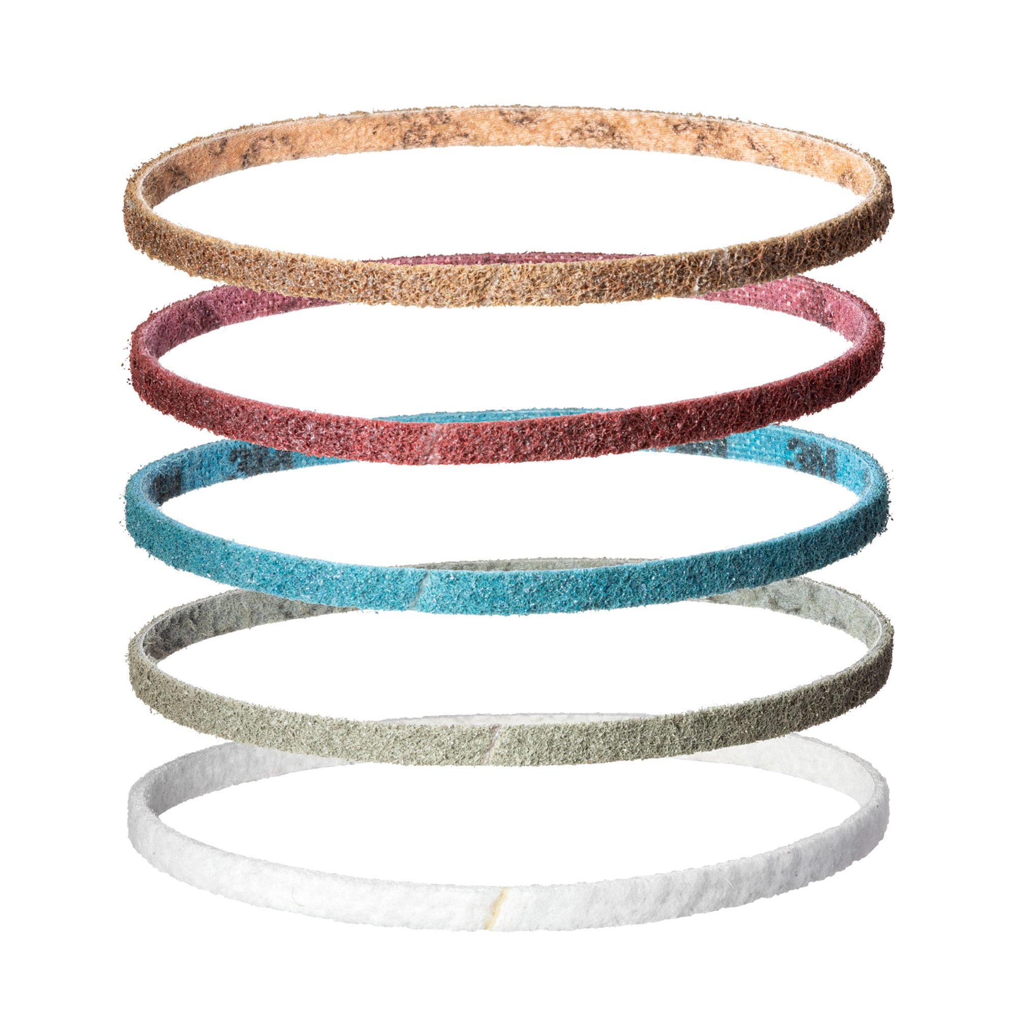 5er-Set 3M Scotch-Brite SC-BS Vlies-Schleifbänder | 10 x 330 mm | grob-polieren