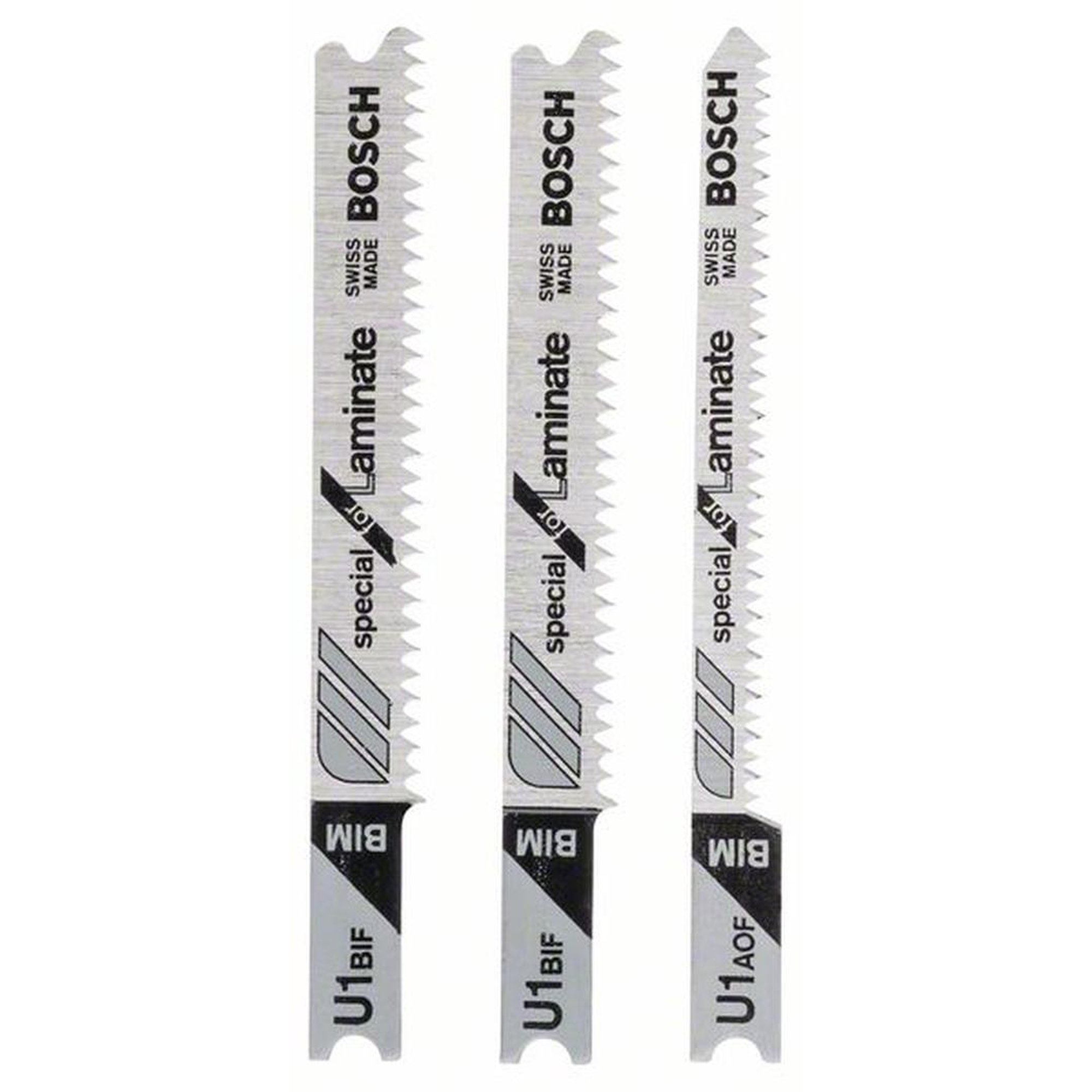 10x BOSCH Stichsägeblätter-Set Special für Laminate, 3-teilig, Universalschaft
