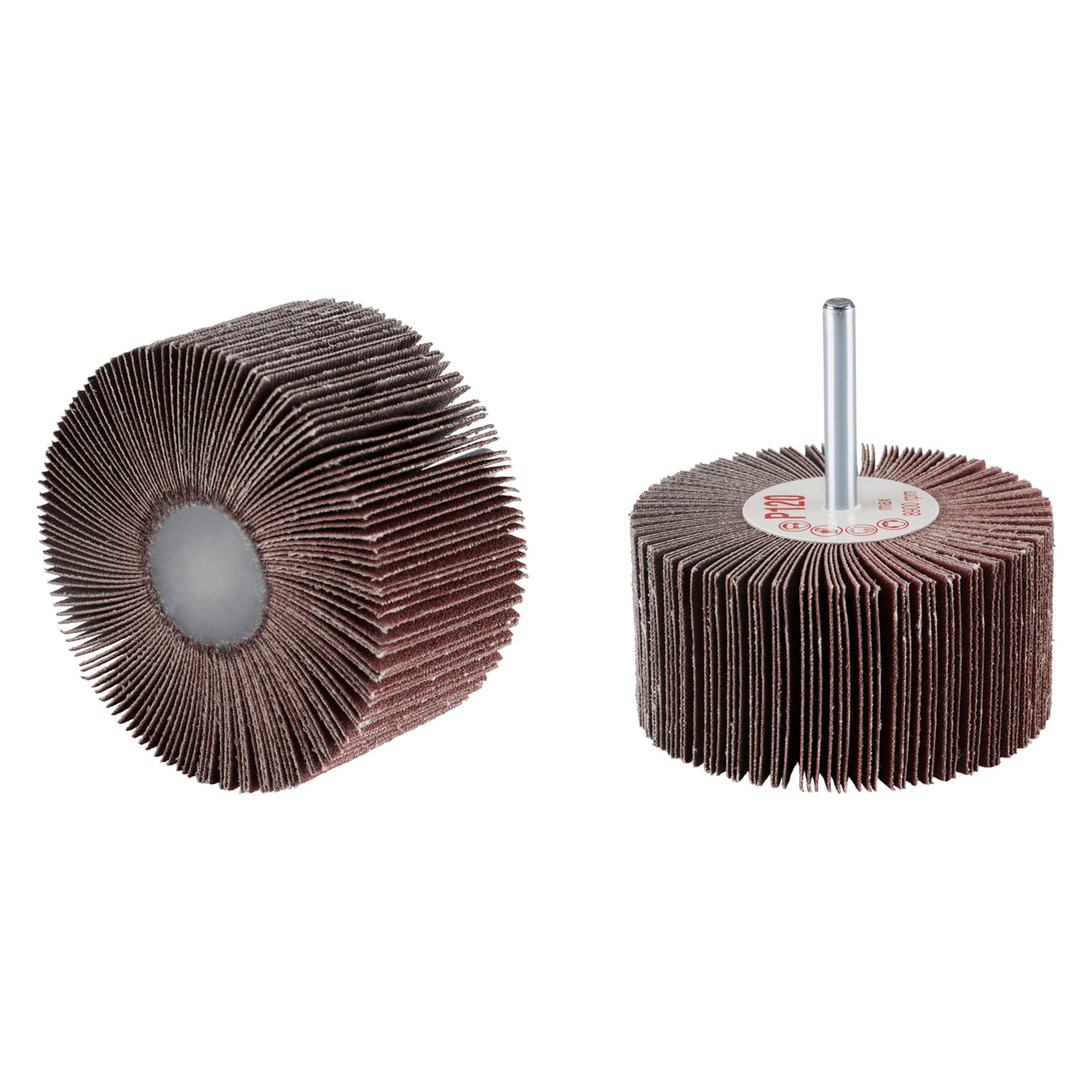 10 x RHODIUS Fächerschleifer Schleifmop FS Ø 80 mm Körnung 150