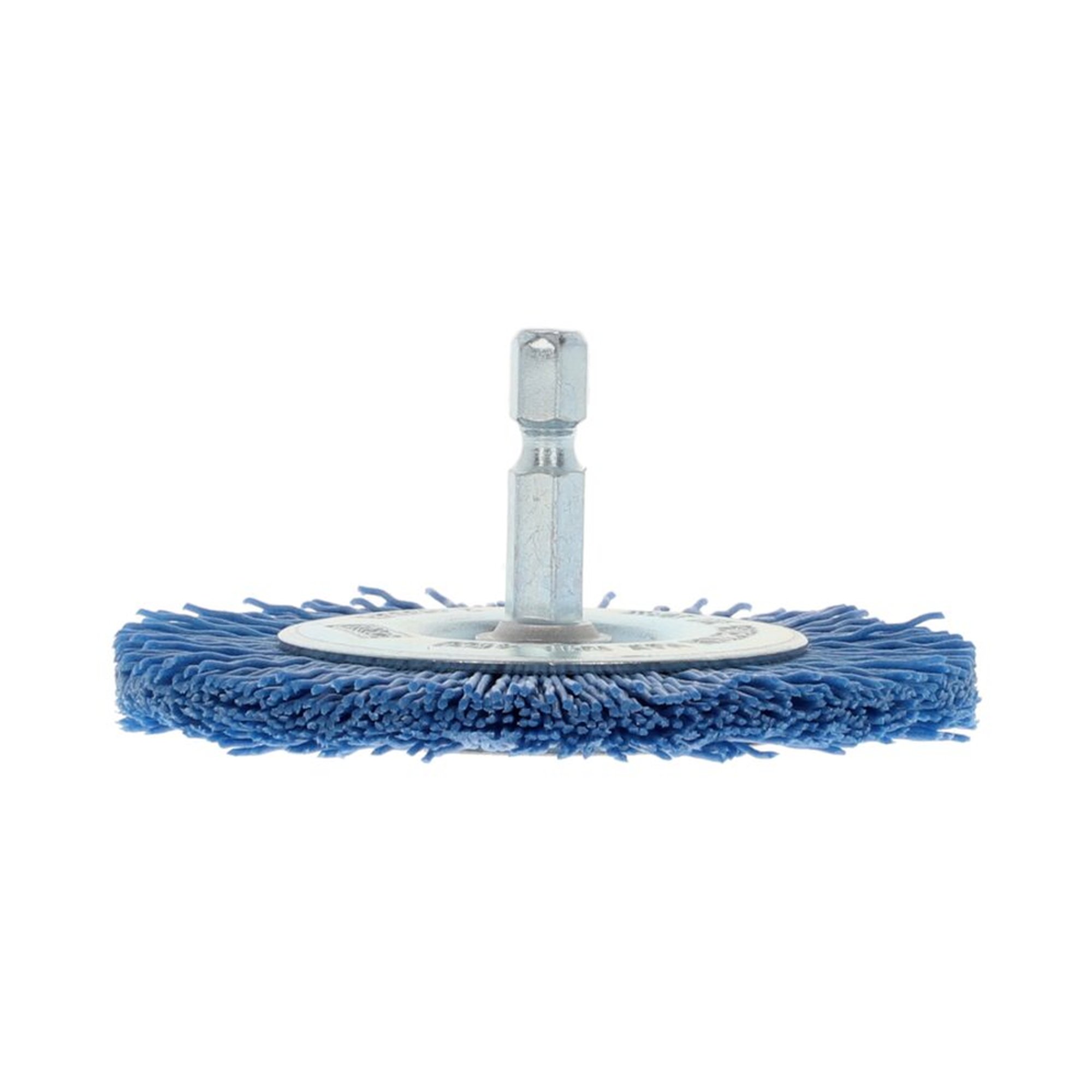 5 x Norton Drahtbürsten Hand Drill Wheel Blau Nylon 75mm - Hochwertige Reinigung