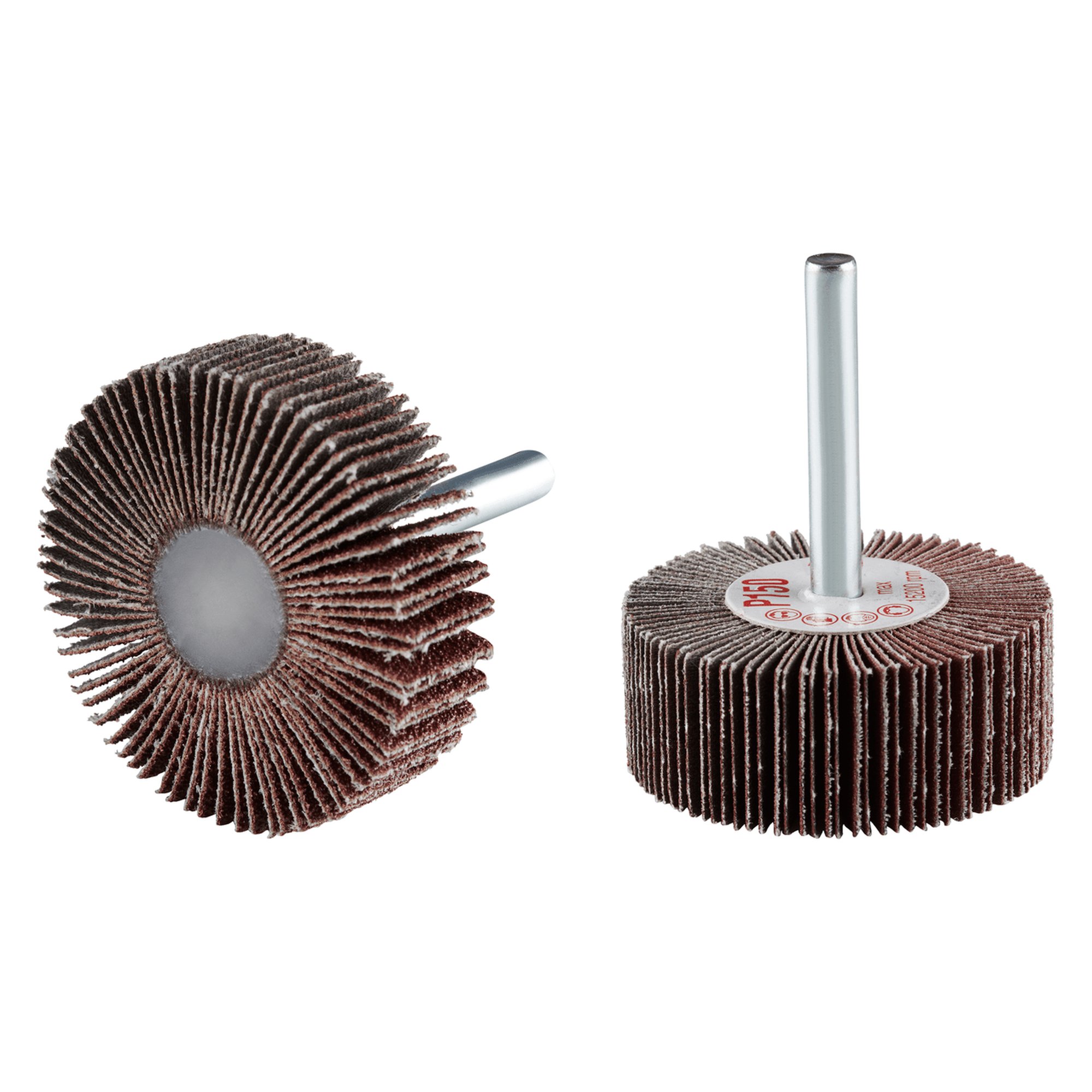 10 x RHODIUS Fächerschleifer Schleifmop FS Ø 50 mm Körnung 80