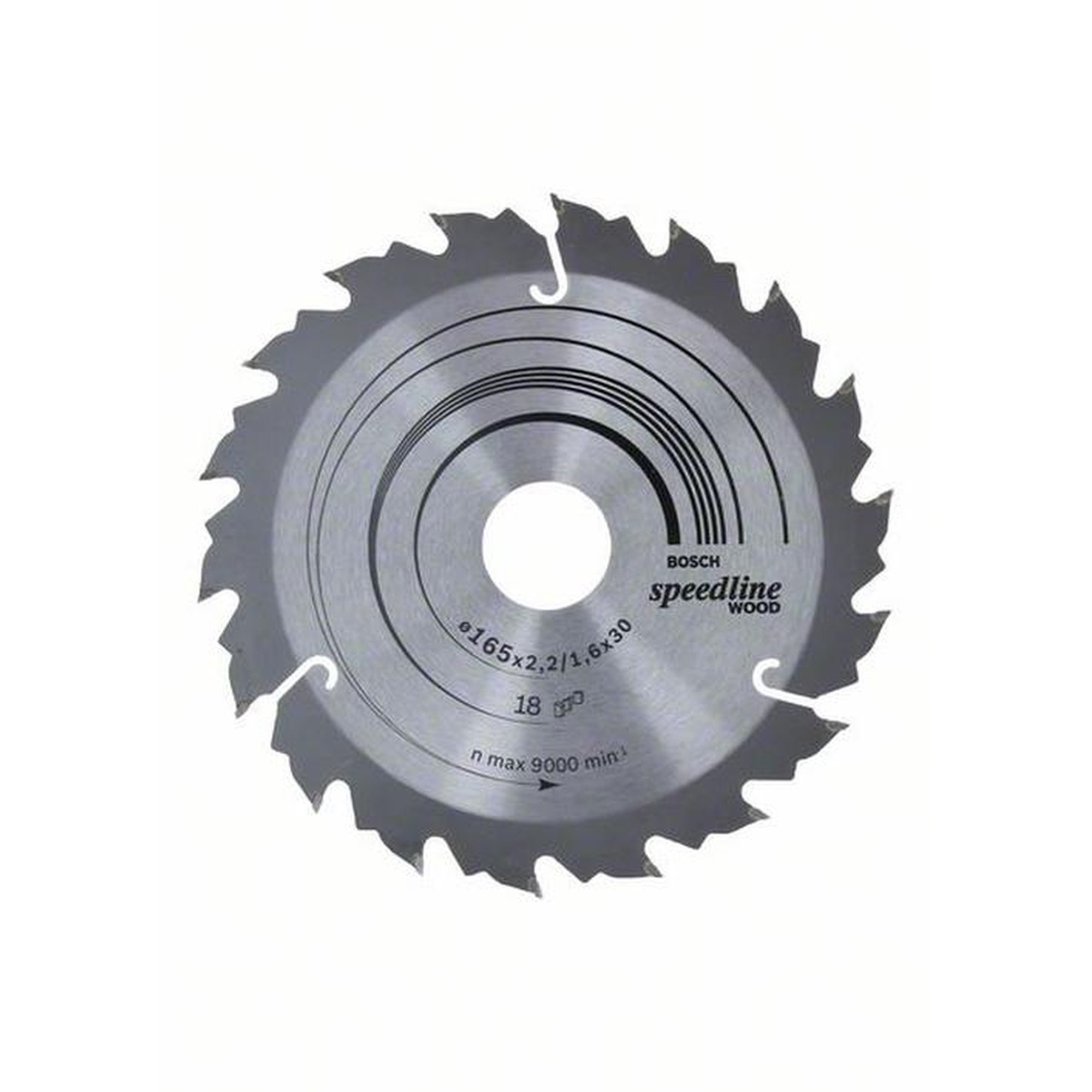 BOSCH Kreissägeblatt Speedline Holz, Ø 165 mm, 18 Zähne