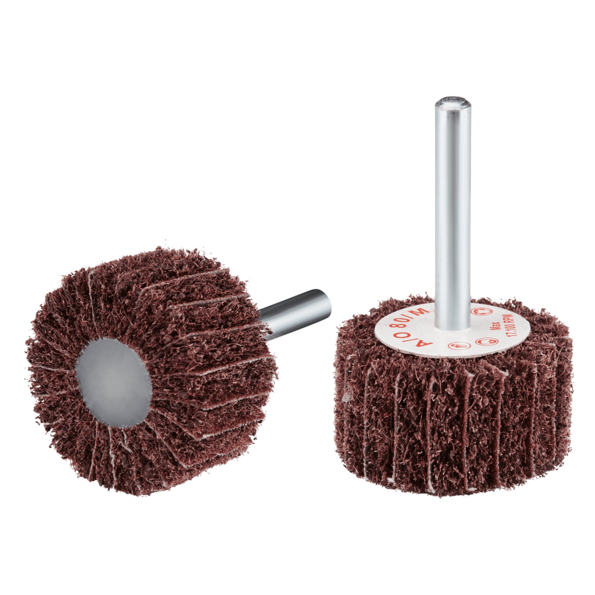 10 x RHODIUS VliesFächerschleifer Schleifmop VSK Ø 40 mm Körnung A80 medium