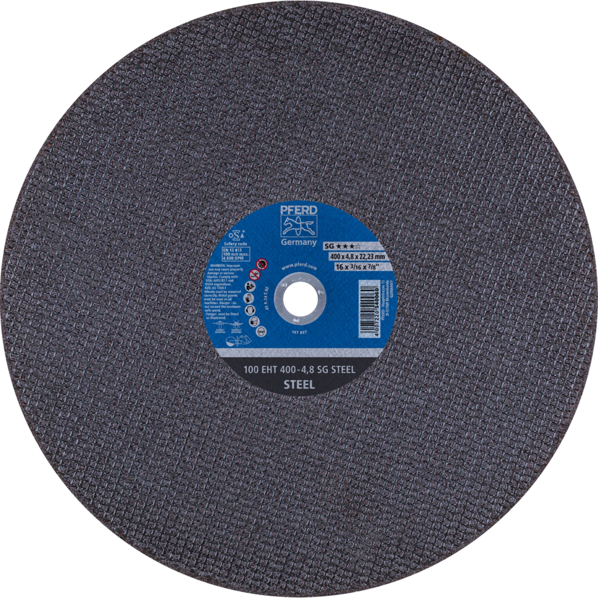 10 x PFERD Trennscheibe 100 EHT 400-4,8 SG STEEL/22,23