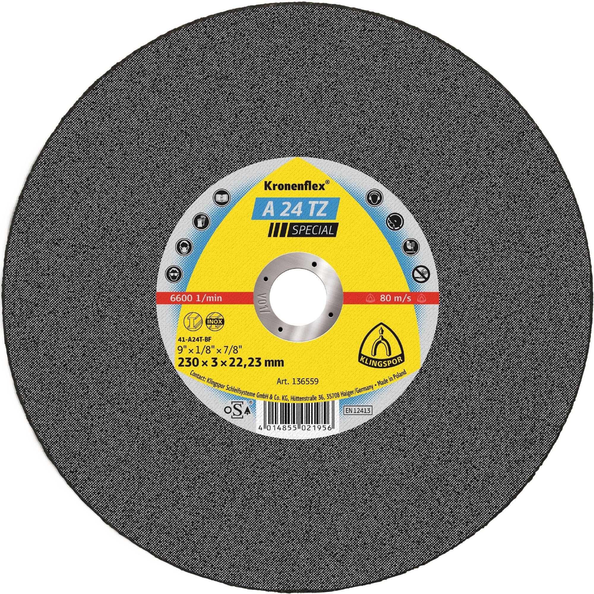 25 x Klingspor A 24 TZ Trennscheiben, 125 x 2,5 x 22,23 mm gekröpft
