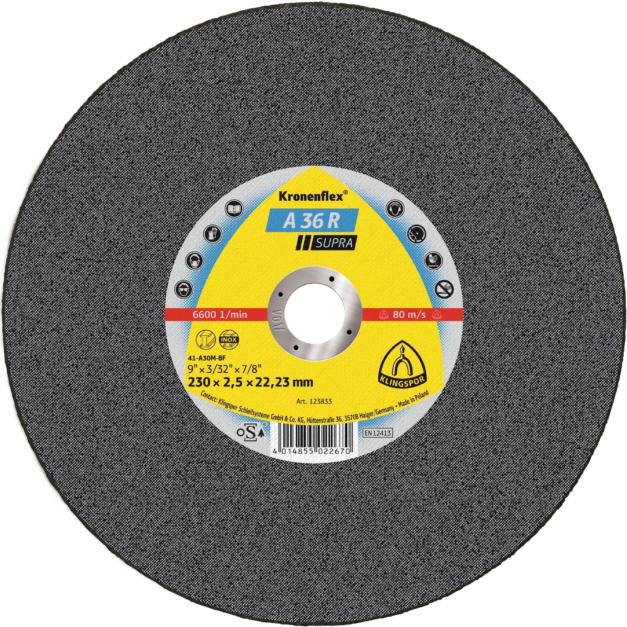 25 x Klingspor A 36 R Trennscheiben, 125 x 2 x 22,23 mm gerade