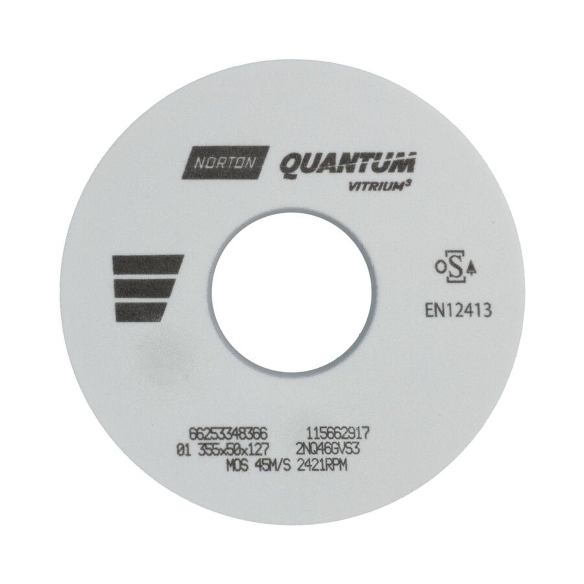 Norton Schleifscheibe gerade 01 355x50x127 2NQ 46 G VS3 - Hochwertige Schleiflösung