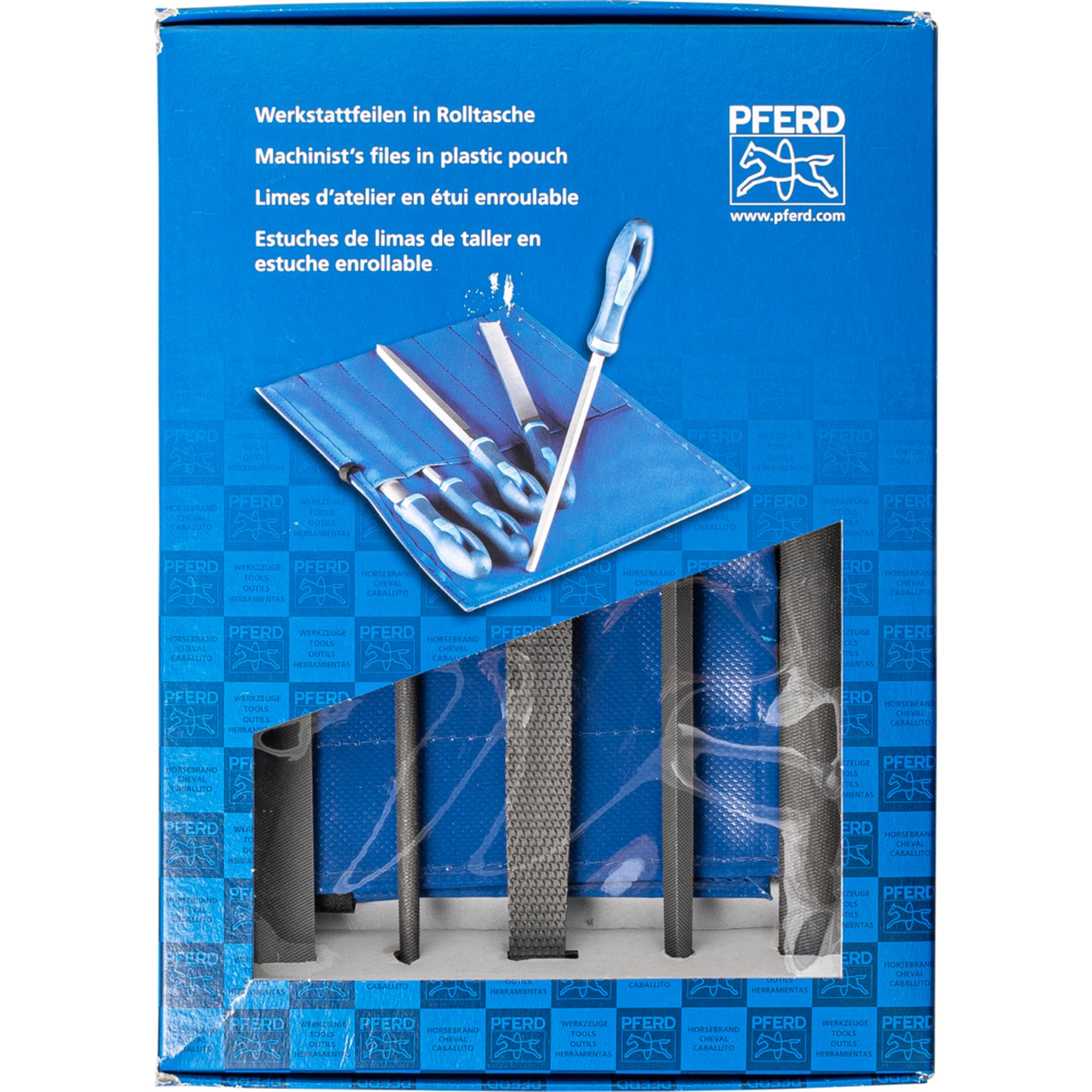 PFERD Werkstattfeilen in Rolltasche 520 WRU 200