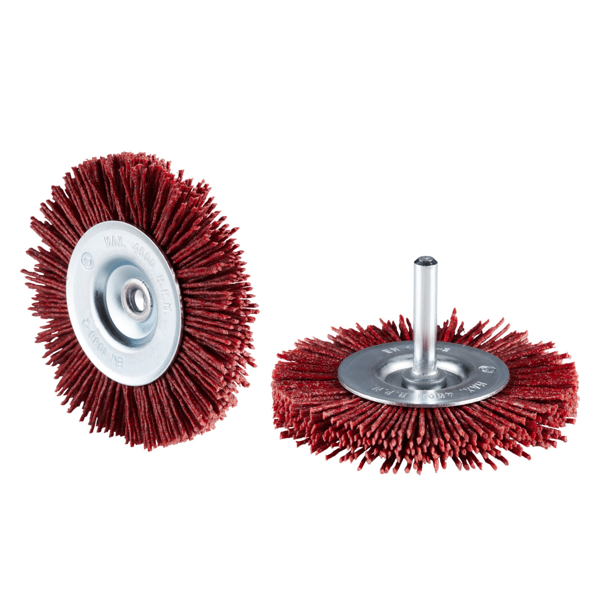 10 x RHODIUS Stahlbürste Drahtbürste Rundbürste HRB Ø 75 mm Körnung coarse