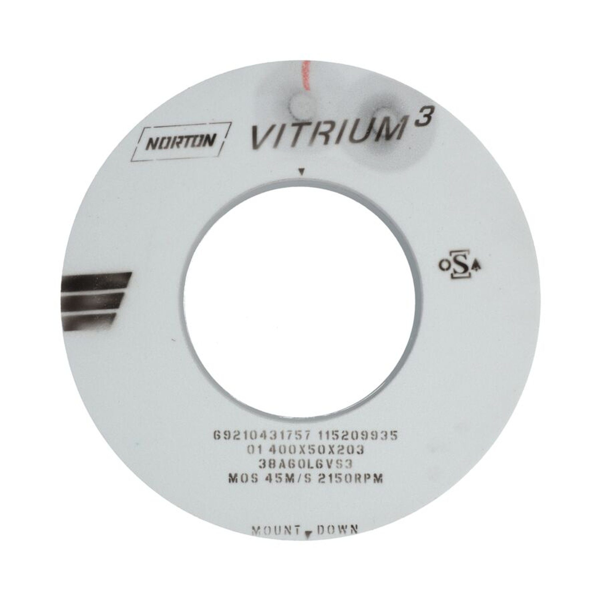 Norton Schleifscheibe gerade 400x50x203 38A 60 LVS3 – Hochwertige Schleiflösung