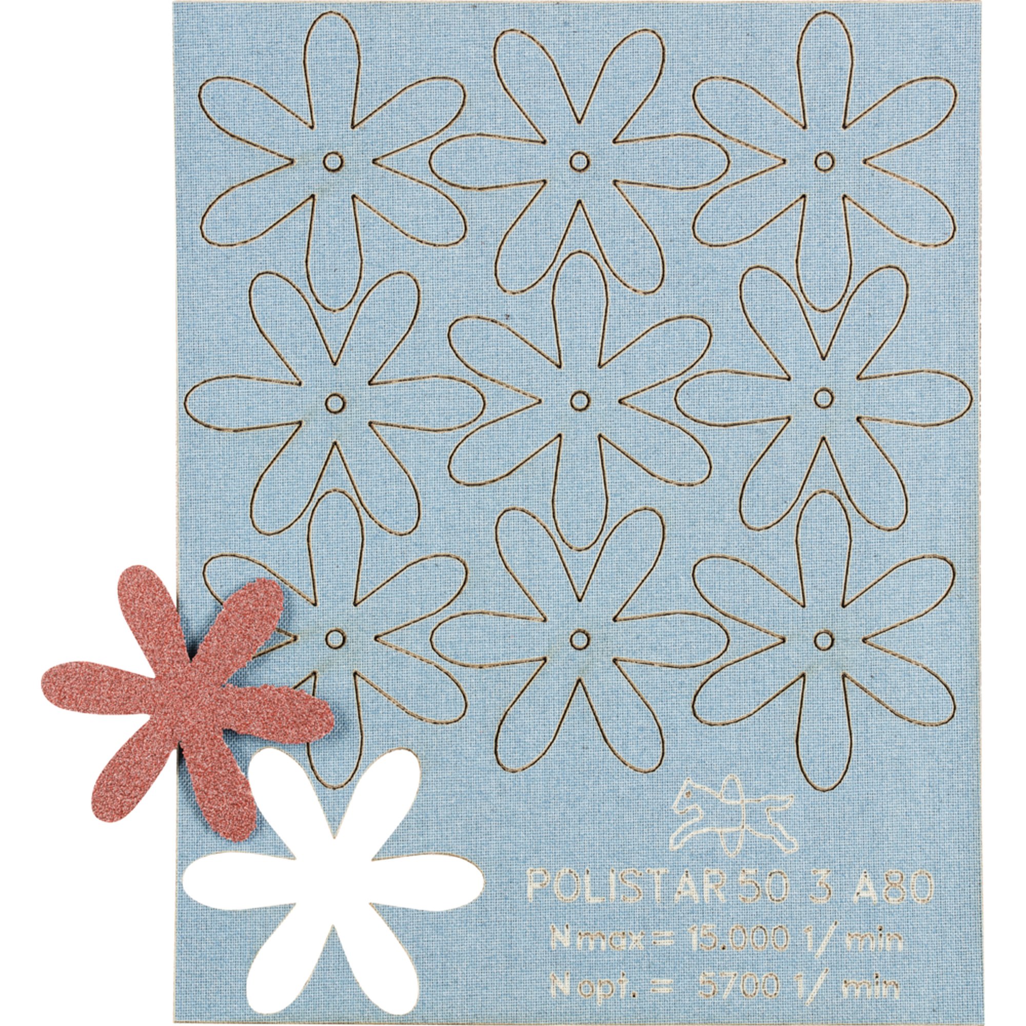 100 x Pferd Schleifstern POLISTAR PST 50/3,0 A 80