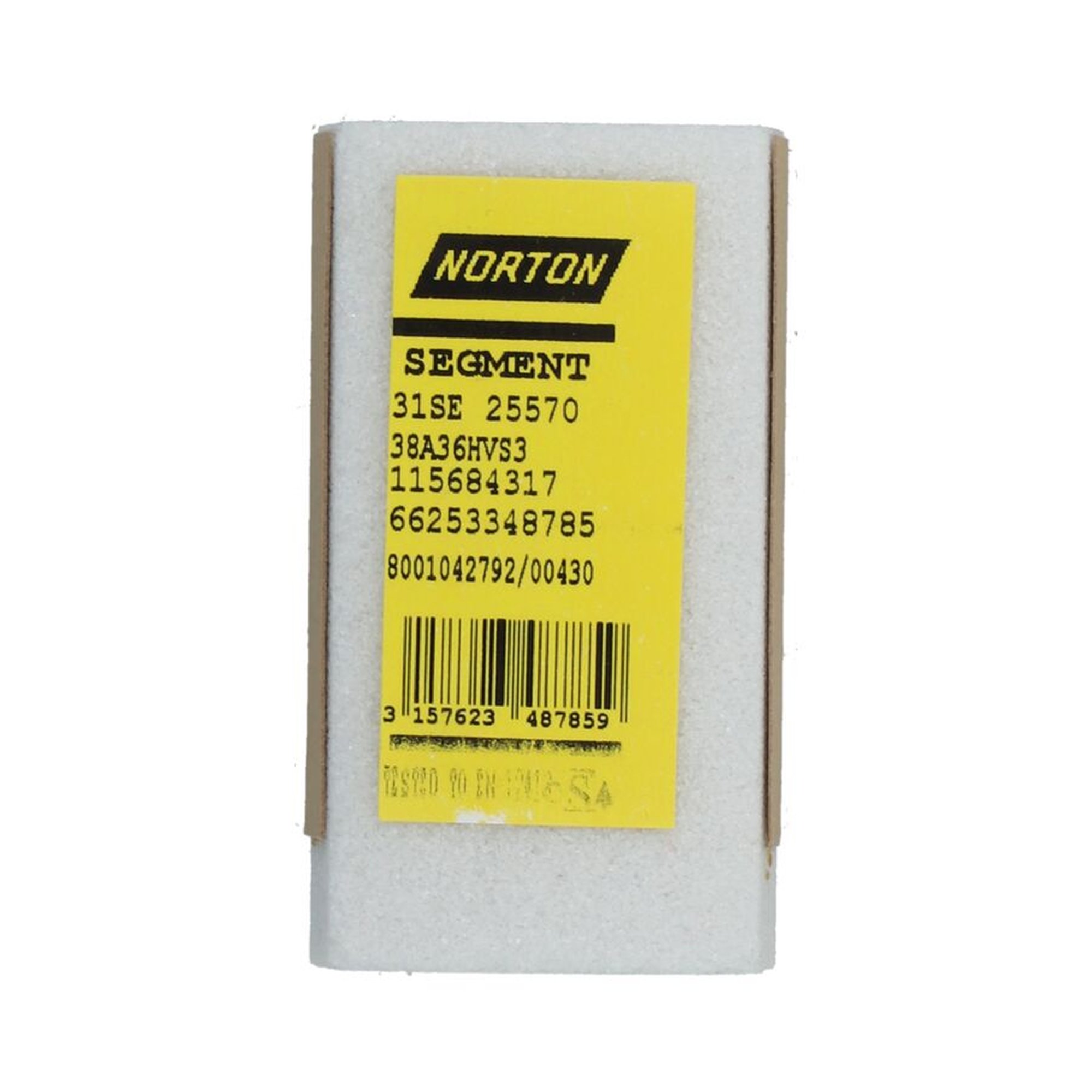 4 x Norton Schleifsegment 31 16x50x90 45 91 38A 36 HVS3 | Hochwertige Schleifmittel