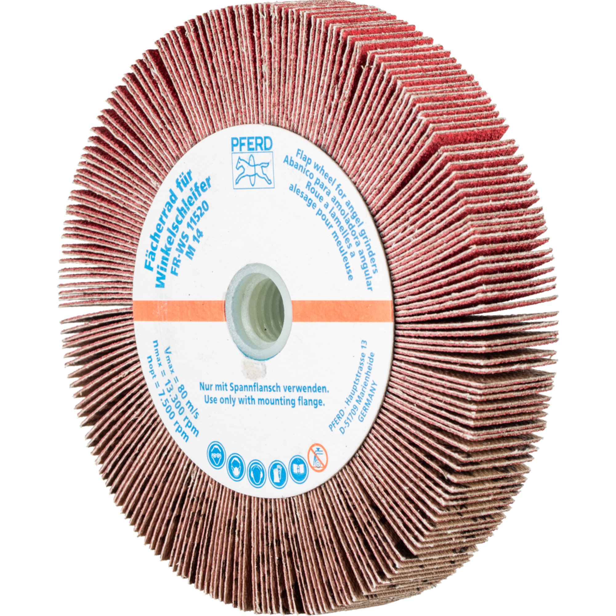 2 x PFERD Fächerrad für Winkelschleifer FR WS 11520 M14 CO-COOL 120