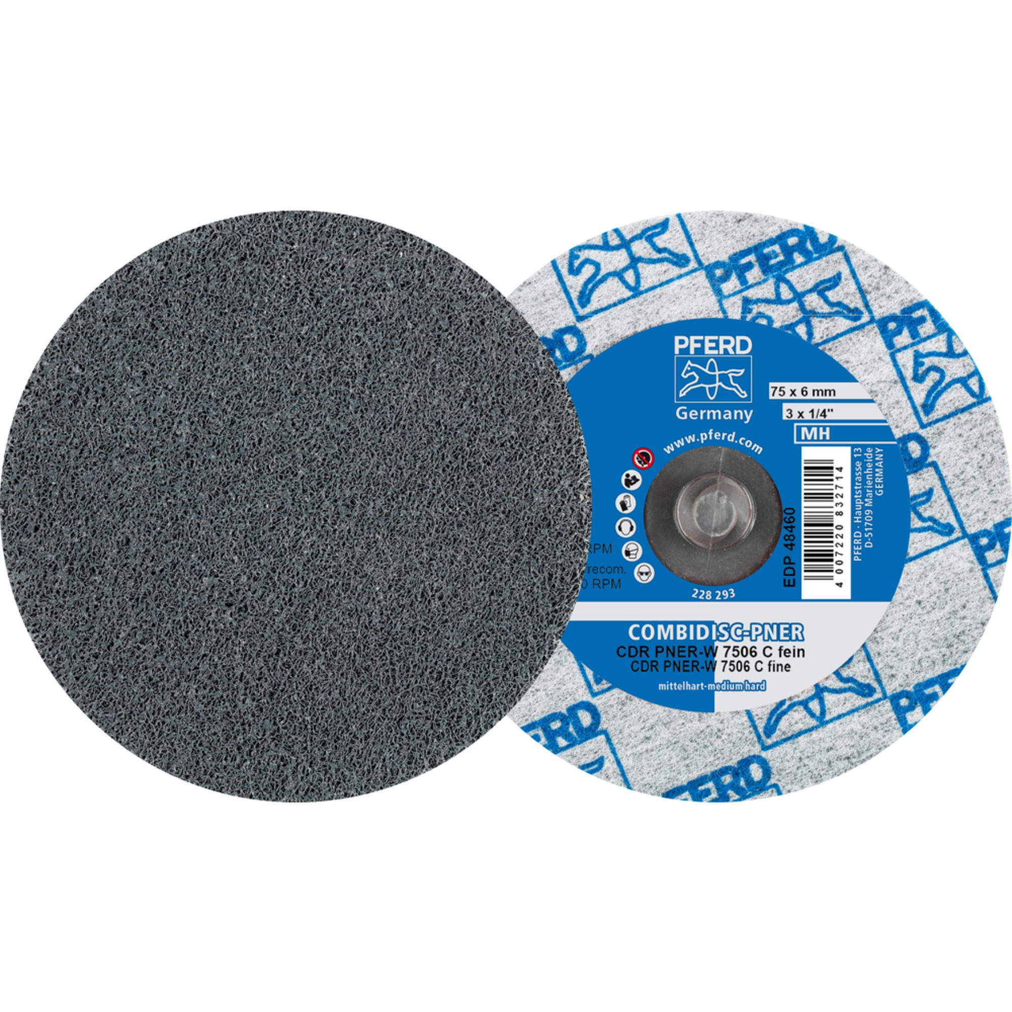 25 x PFERD COMBIDISC-Vliesronde CDR PNER-MH 7506 SiC F