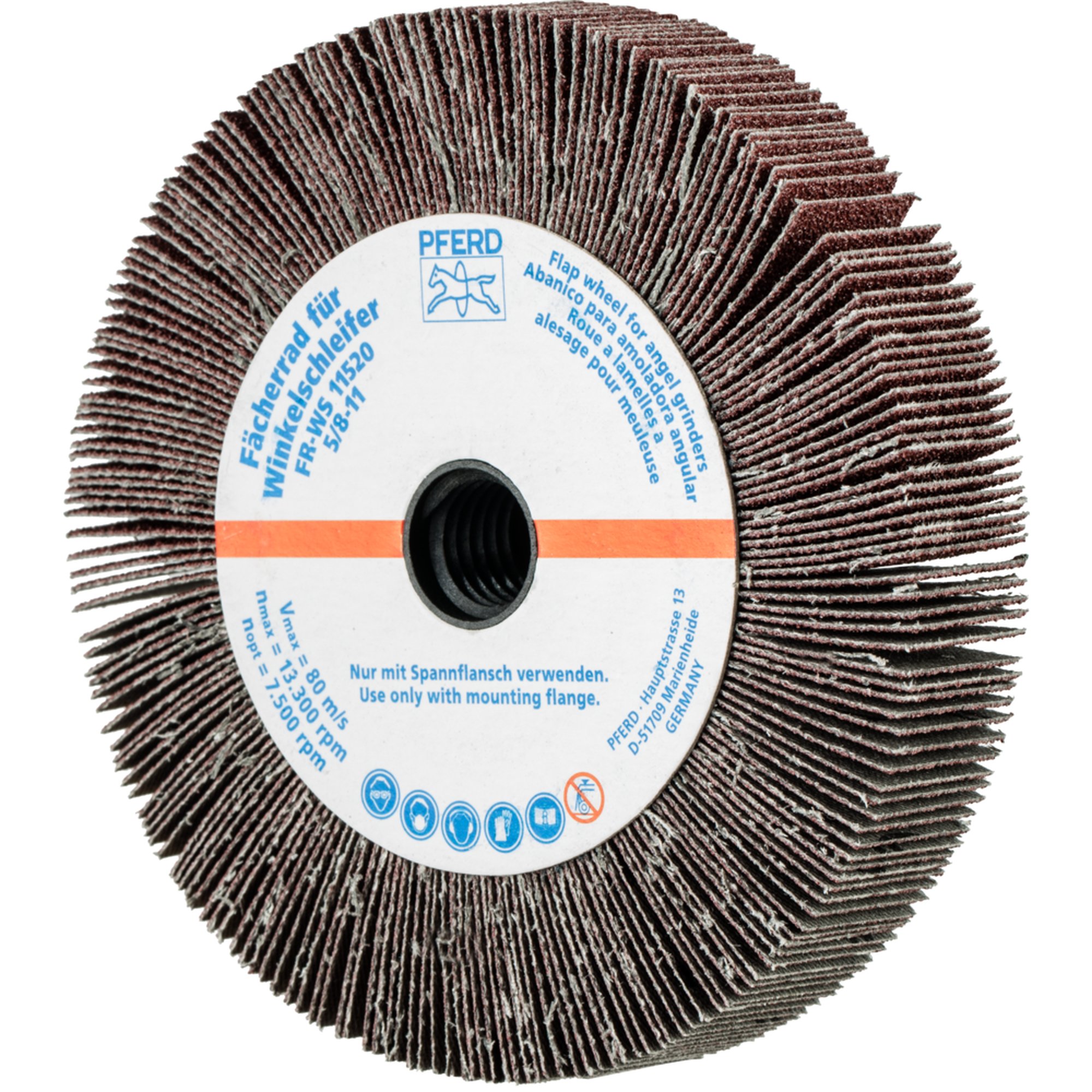 2 x PFERD Fächerrad für Winkelschleifer FR WS 11520 5/8-11 A 60