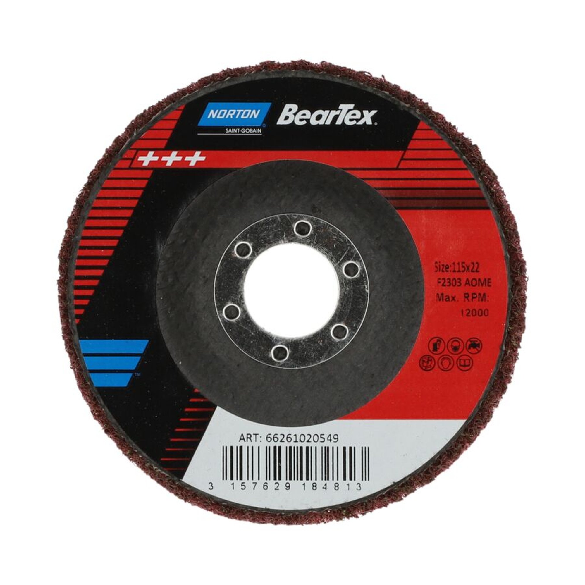 10 x Norton Schleifscheibe Vlies Rapid Blend 114,3x12,225 mm Korn: mittel