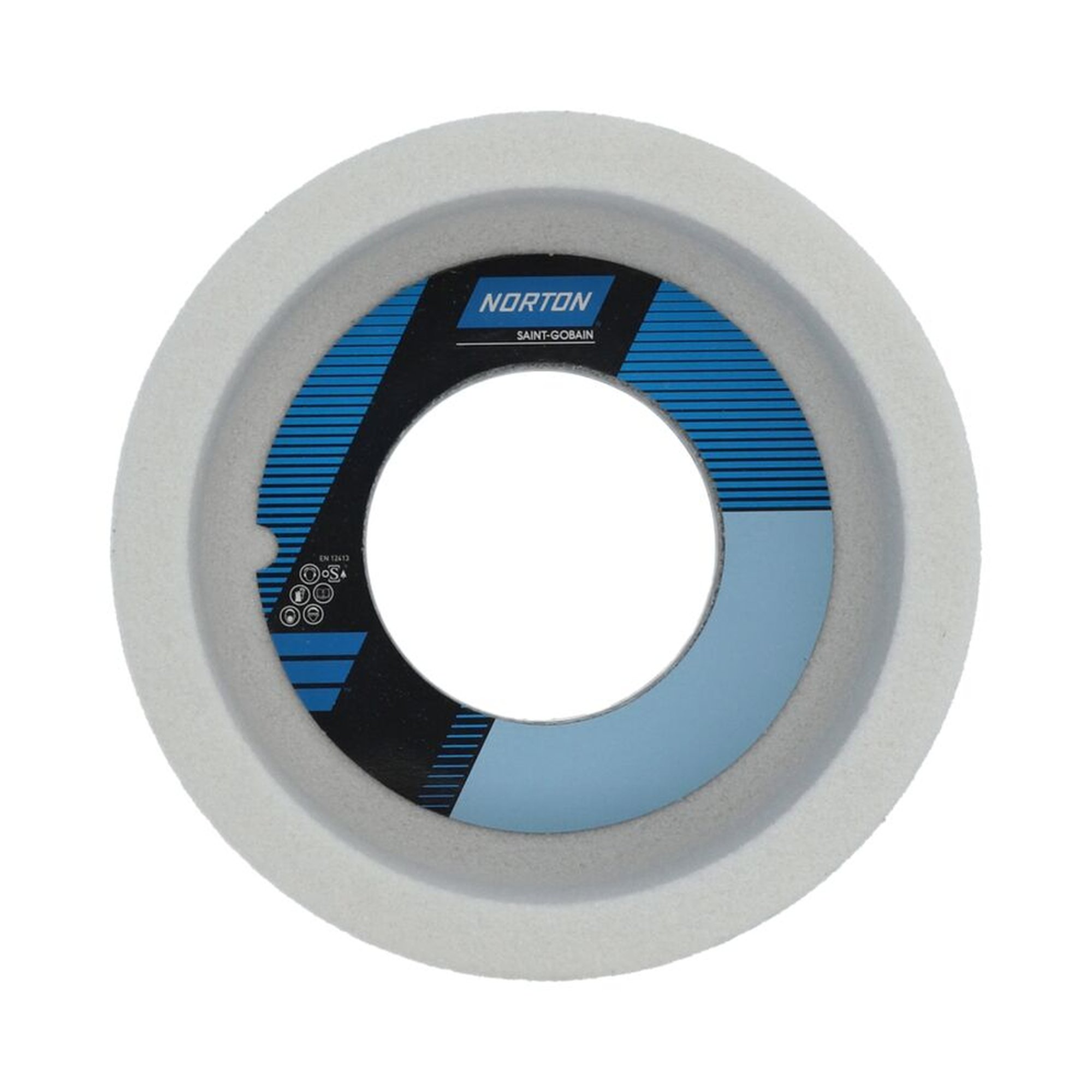 4 x Norton Schleiftopf 180x76x32 zylindrisch 38A 46 HVS für präzises Schleifen