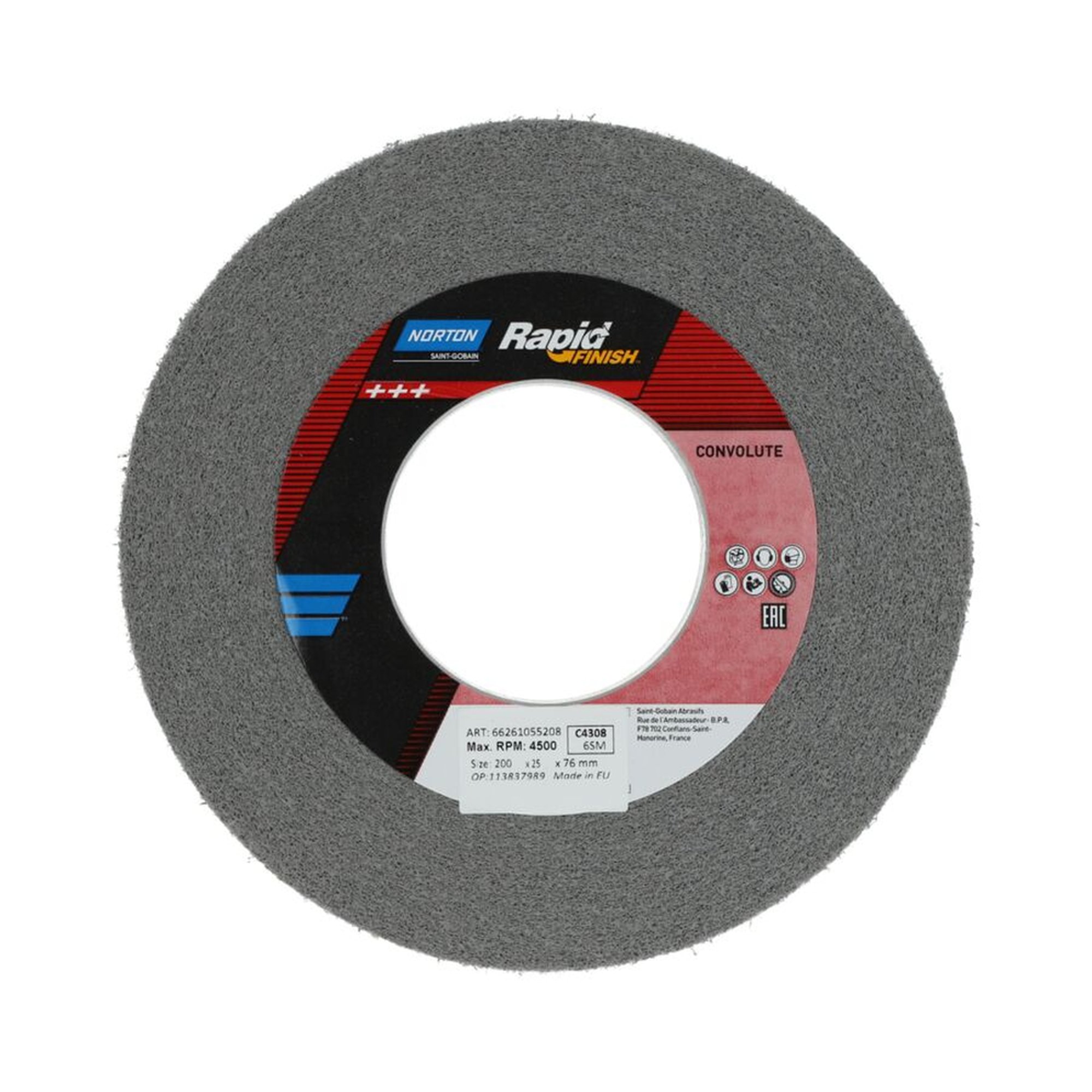 3 x Norton Gewickelte Kompaktscheibe Rapid Finish Series 1000 Long Life C4308