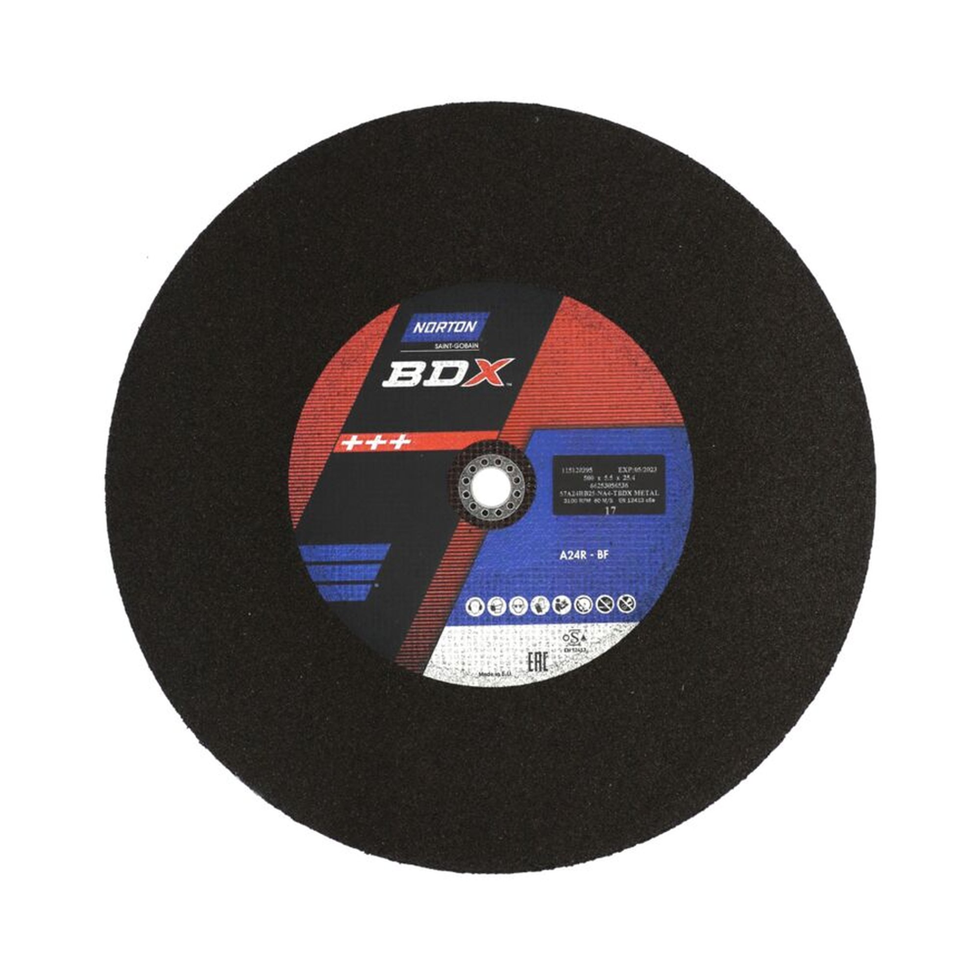 5 x Norton Trennscheibe 500x5,5x25,4 57A 24 RB25 NA4 für Metallbearbeitung