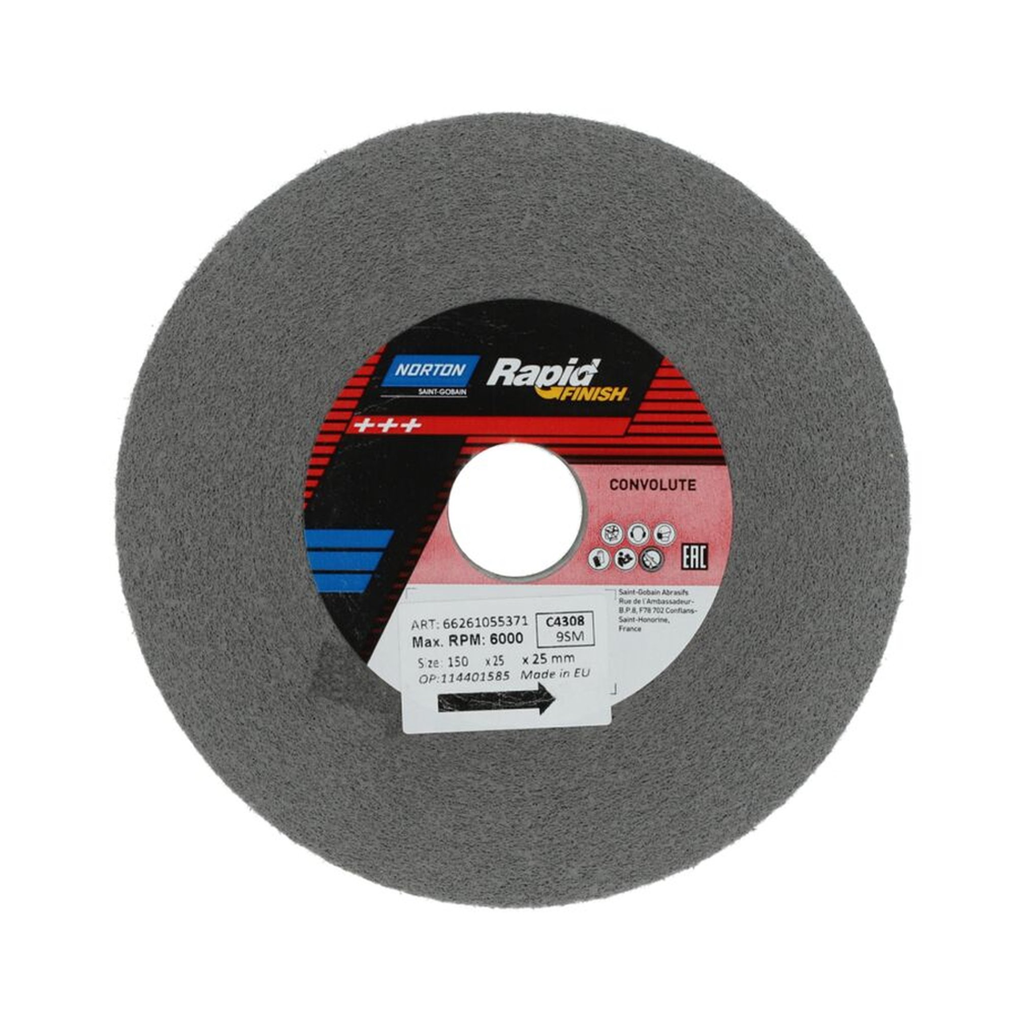 3 x Norton Gewickelte Kompaktscheibe Rapid Finish Series 1000 Long Life C4308