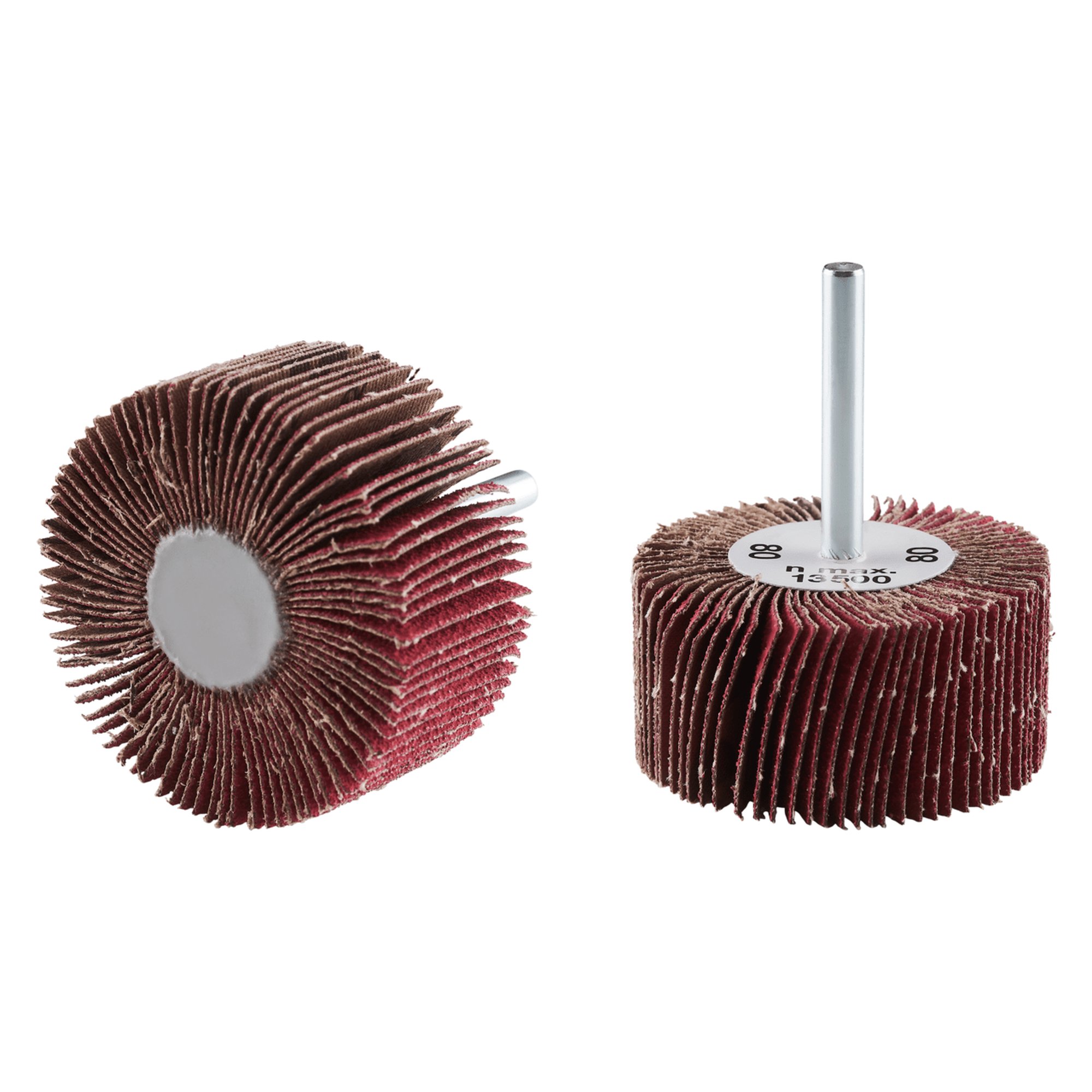 10 x RHODIUS Fächerschleifer Schleifmop FS K Ø 60 mm Körnung 80