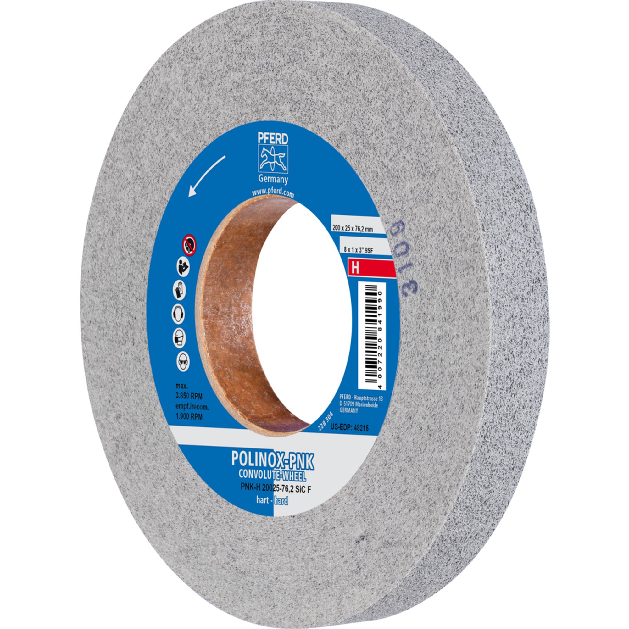 PFERD POLINOX-Kompaktschleifrad PNK-H 20025-76,2 SiC F