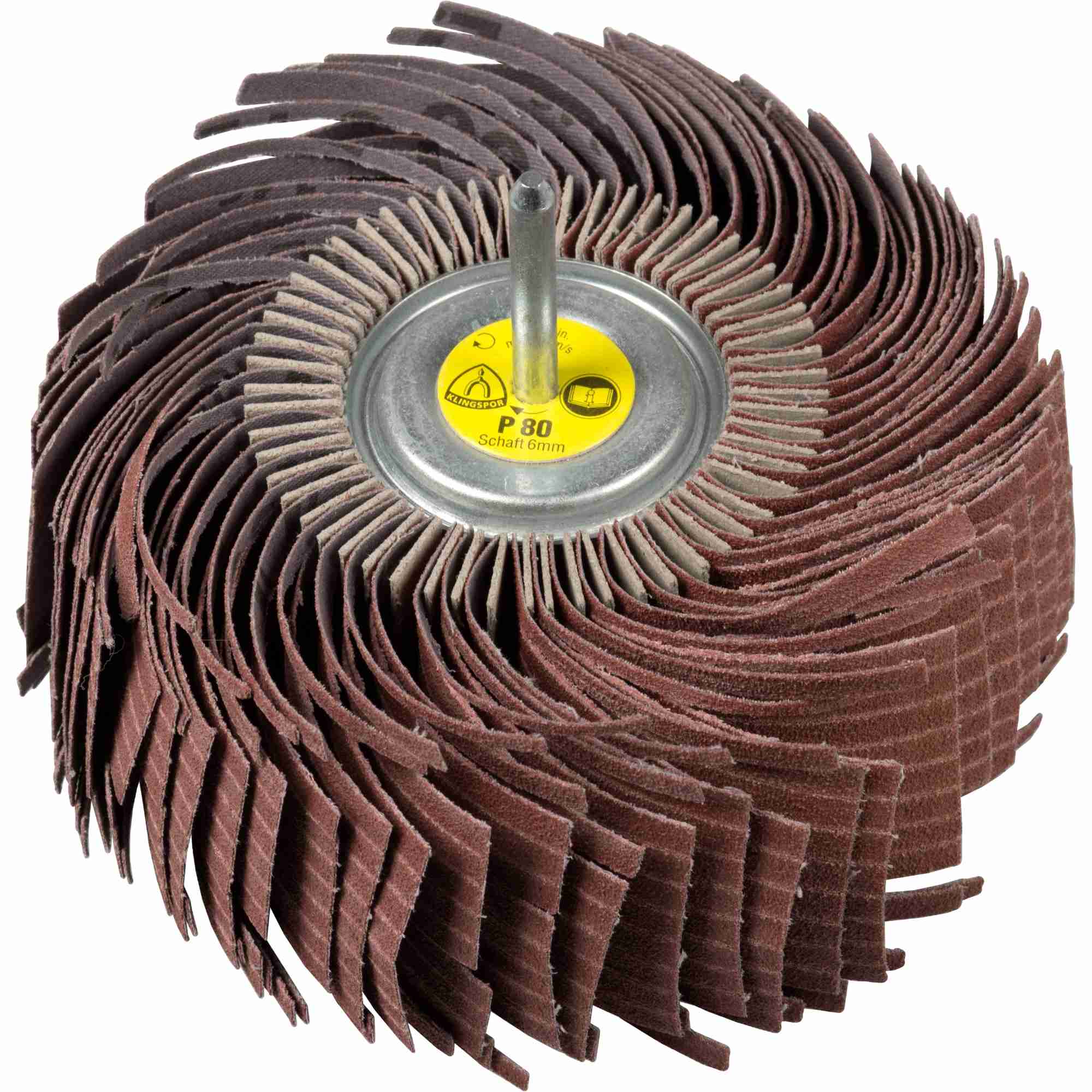 2 x Klingspor MM 630 Schleifmopräder LS 309 JF, 180 x 50 x 6 mm Korn 180