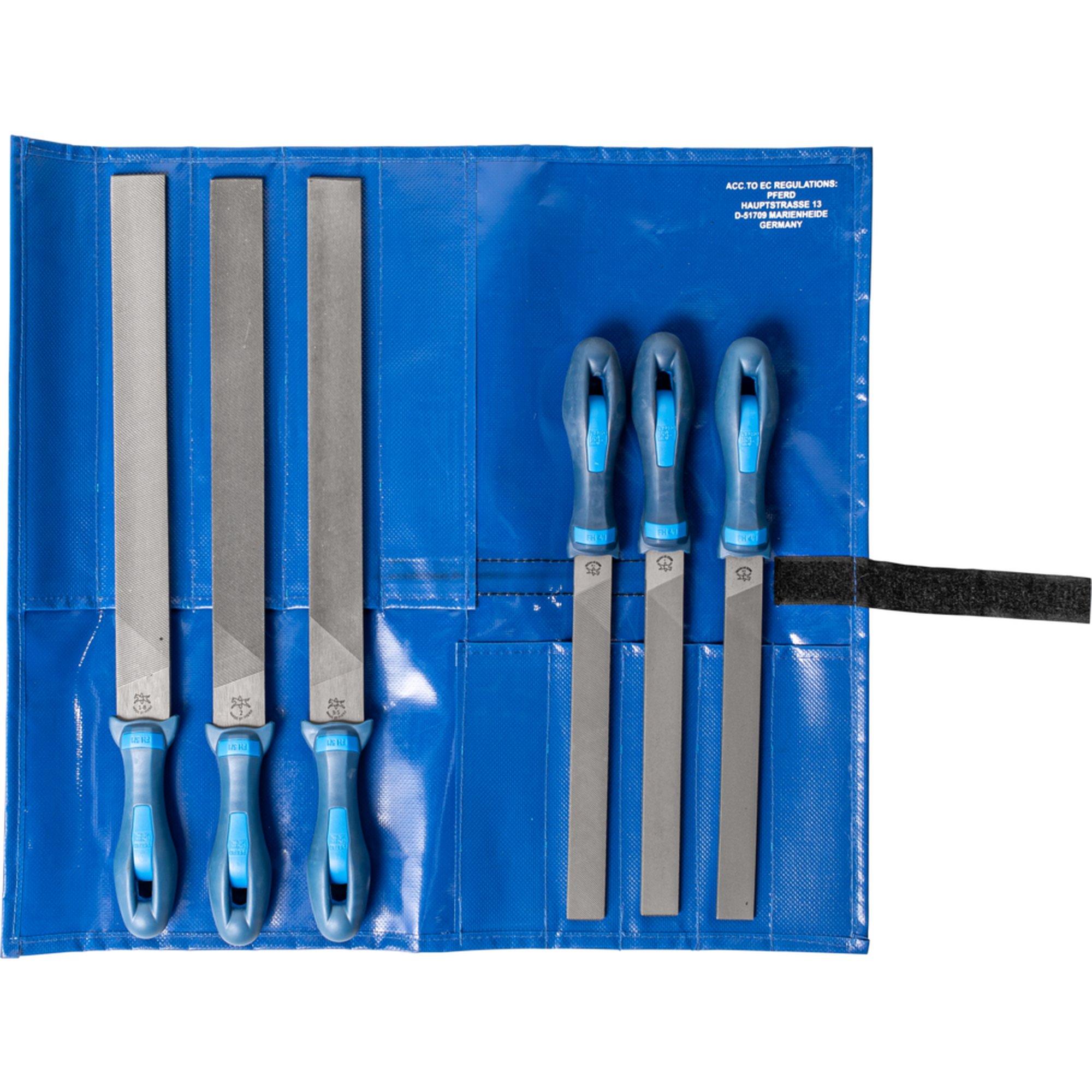 PFERD Werkstattfeilen in Rolltasche 555 WR 200/300