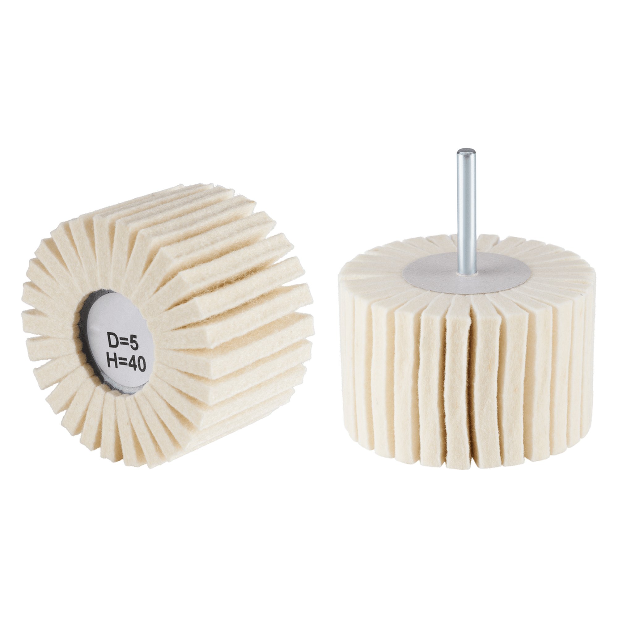 10 x RHODIUS Schleifmop Filzlamellenpolierer FLP Ø 80 mm