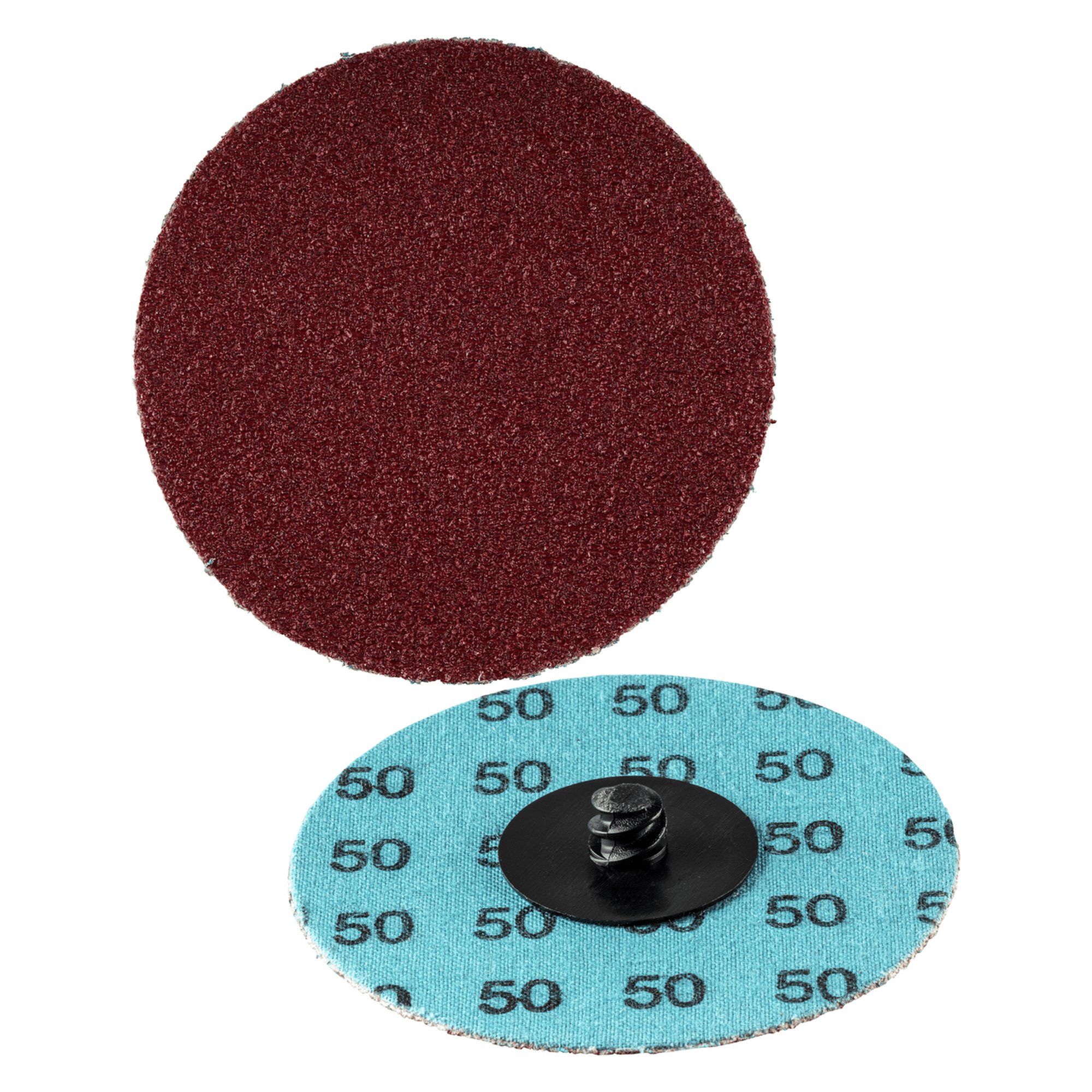 50 x RHODIUS AluminiumoxidFiberscheibe Schleifscheibe QUICK Ø 76 mm Körnung 50