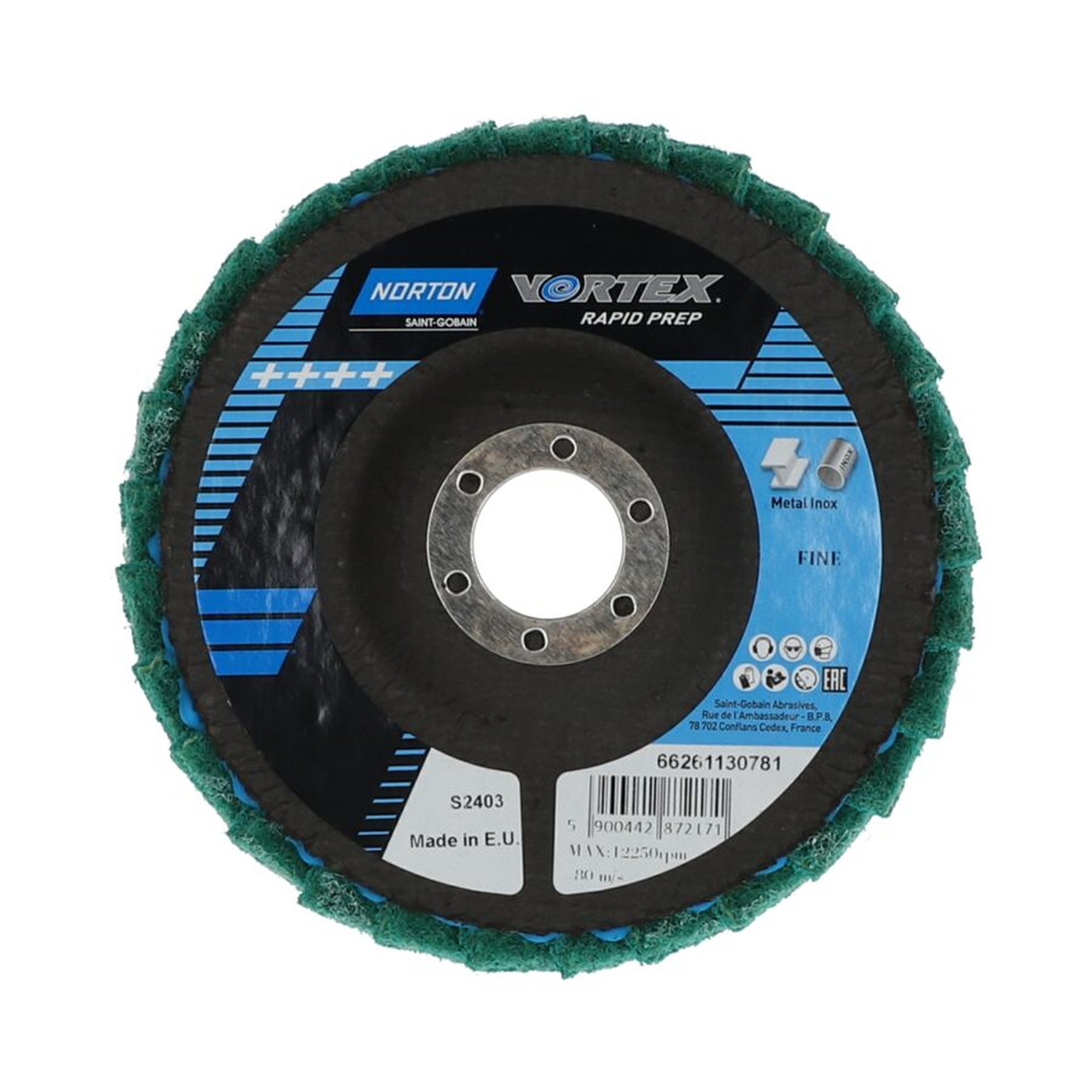 5 x Norton Rapid Prep Schleifscheiben 125x22mm Fein Vortex Rapid Prep S2403