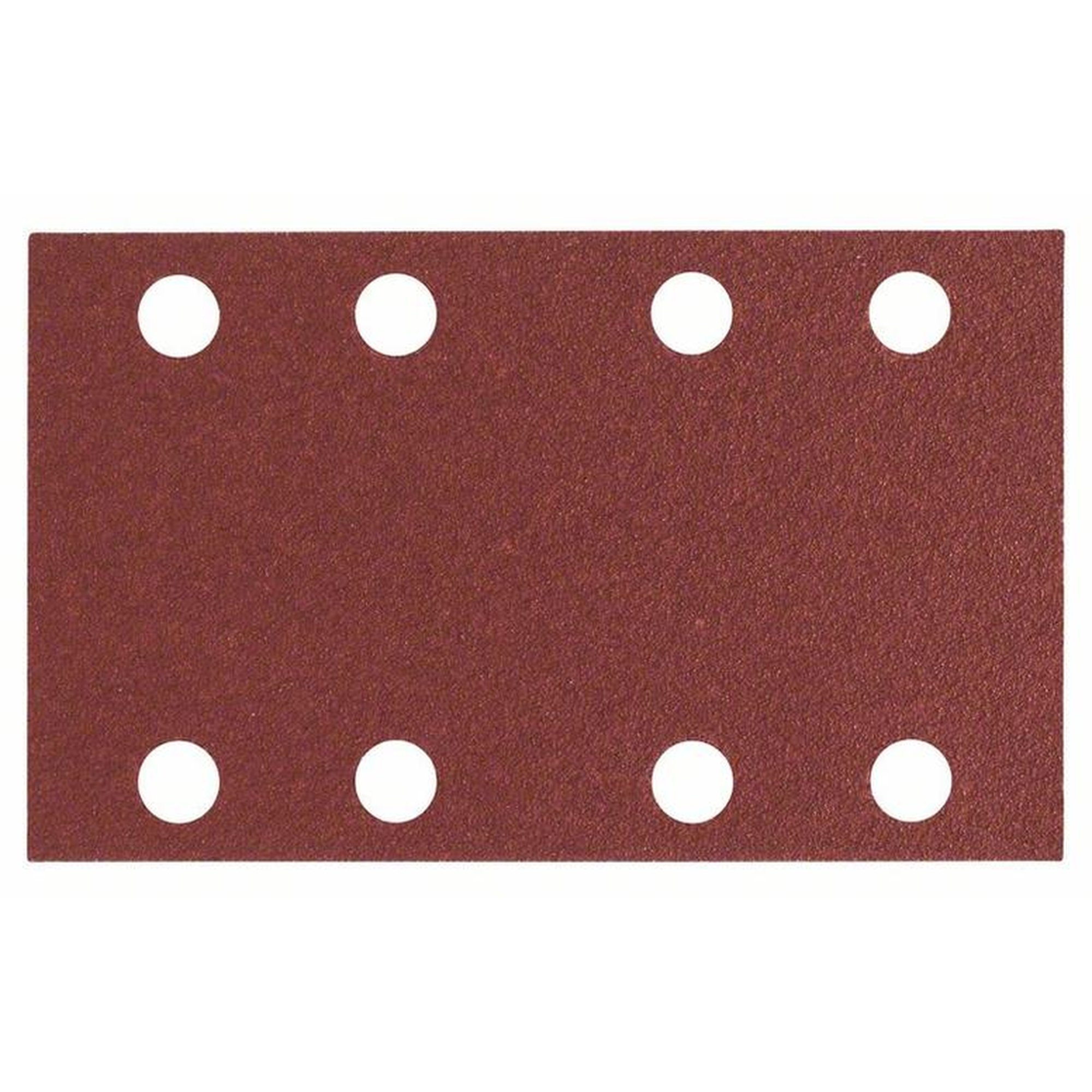 50x BOSCH Schleifblatt C430 für Holz und Farbe, 80 x 133 mm, 180, 8 Löcher, Klett