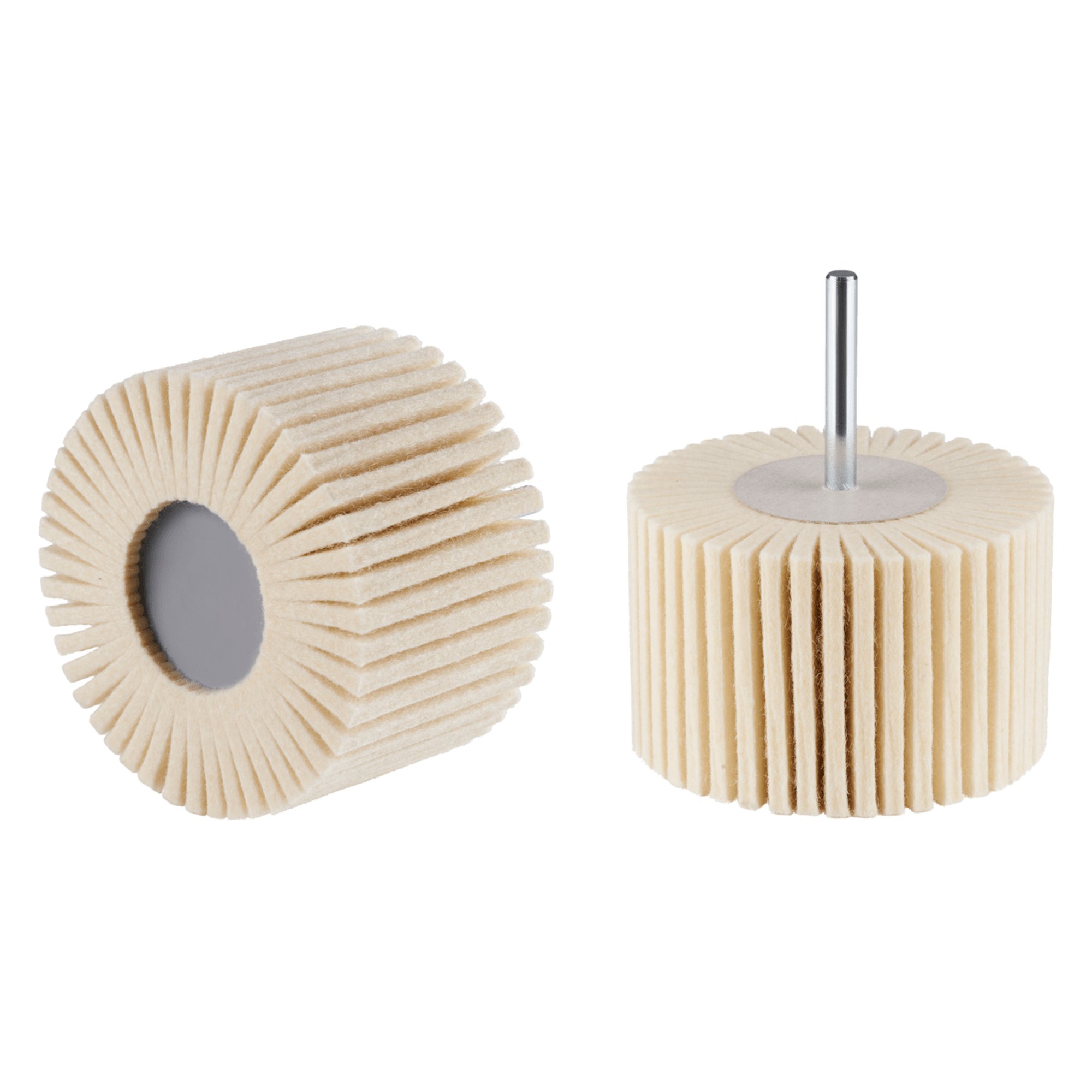 10 x RHODIUS Schleifmop Filzlamellenpolierer FLP Ø 80 mm