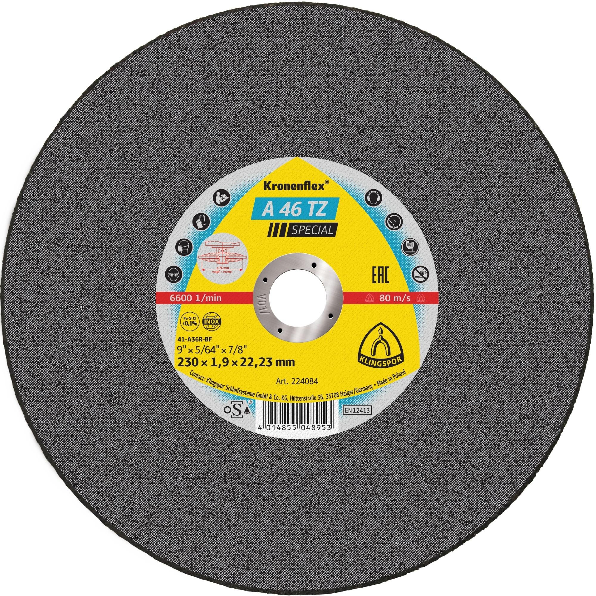 2500 x Klingspor A 46 TZ Trennscheiben | X-LOCK, 115 x 1,6 x 22,23 mm gerade