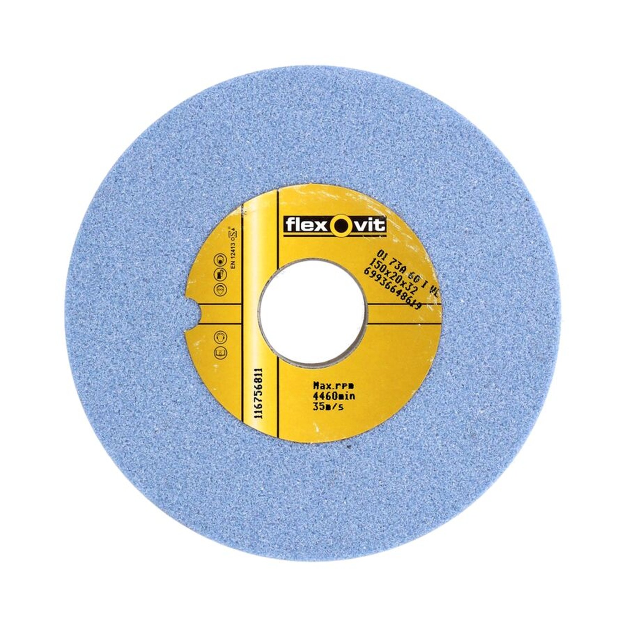 Gerade Schleifscheibe 150x20x32mm K60 Flexovit INDUSTRIAL 73A für Werkzeugschleifen