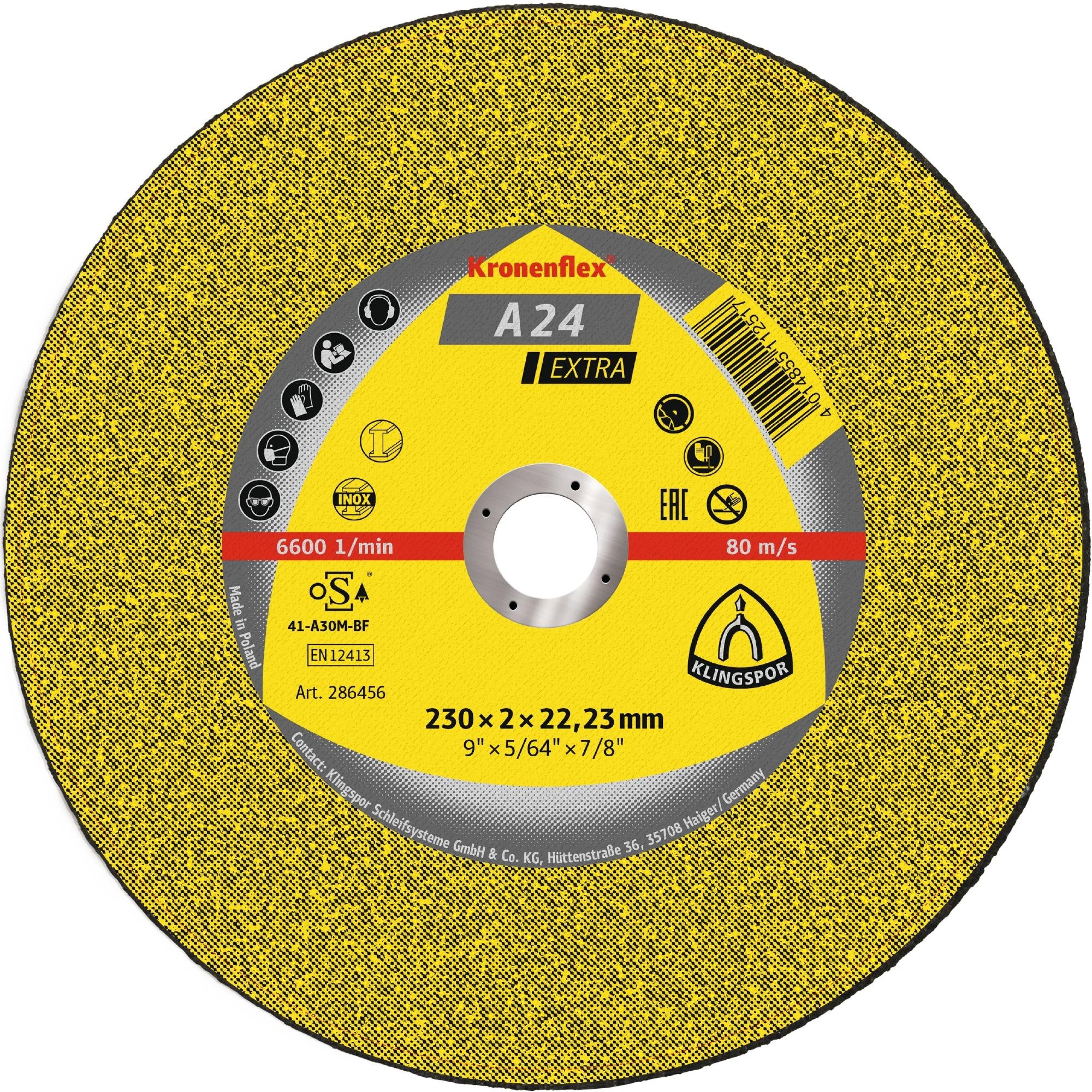 25 x Klingspor A 24 EX Trennscheiben, 125 x 2,5 x 22,23 mm gekröpft
