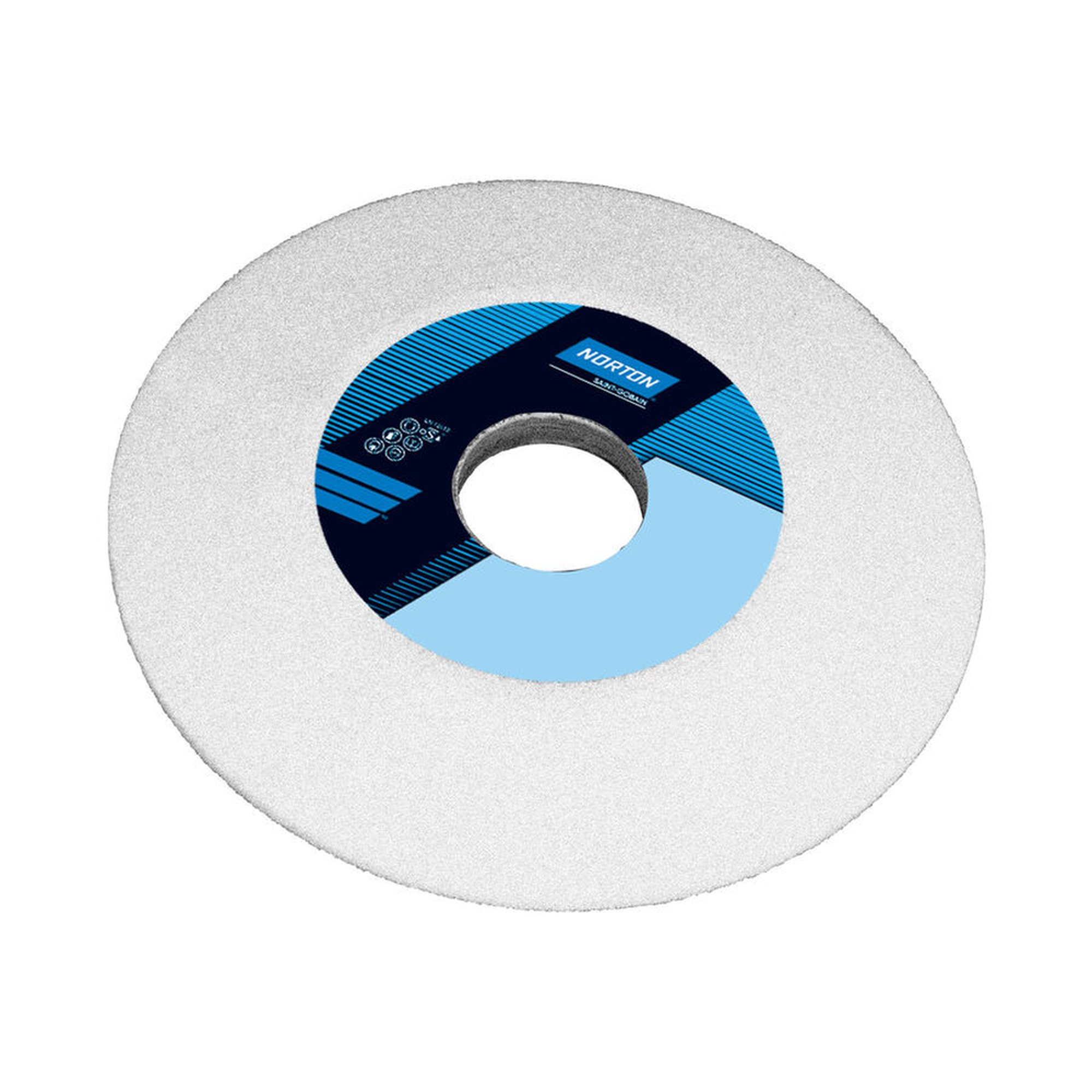 2 x Norton Schleifteller 125x13 mm Korn 60 Quantum, 20/3,2/61x7 mm, Set aus 2 Stück