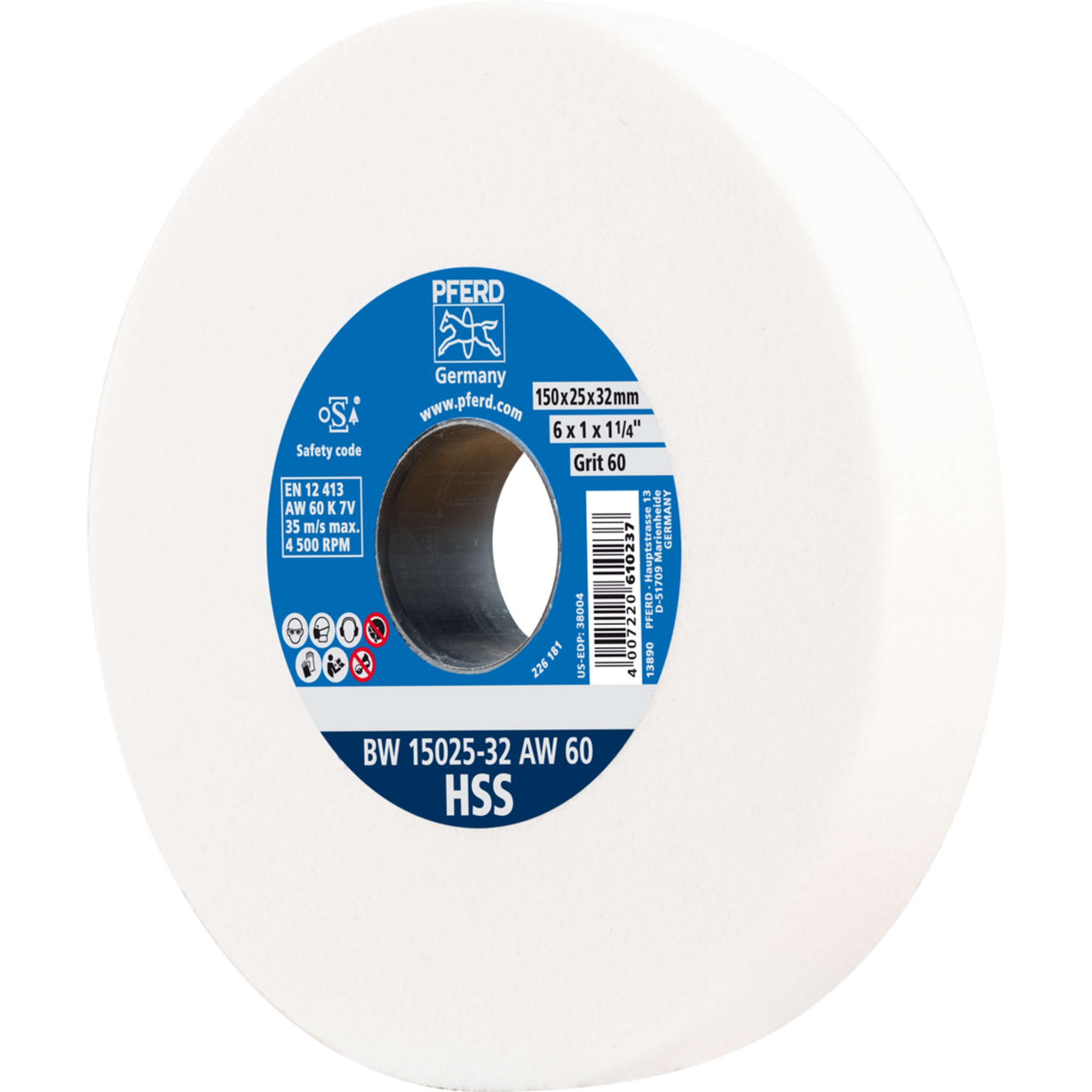 PFERD Schleifbockscheibe BW 15025-32 AW 60 HSS | Aktionspreis