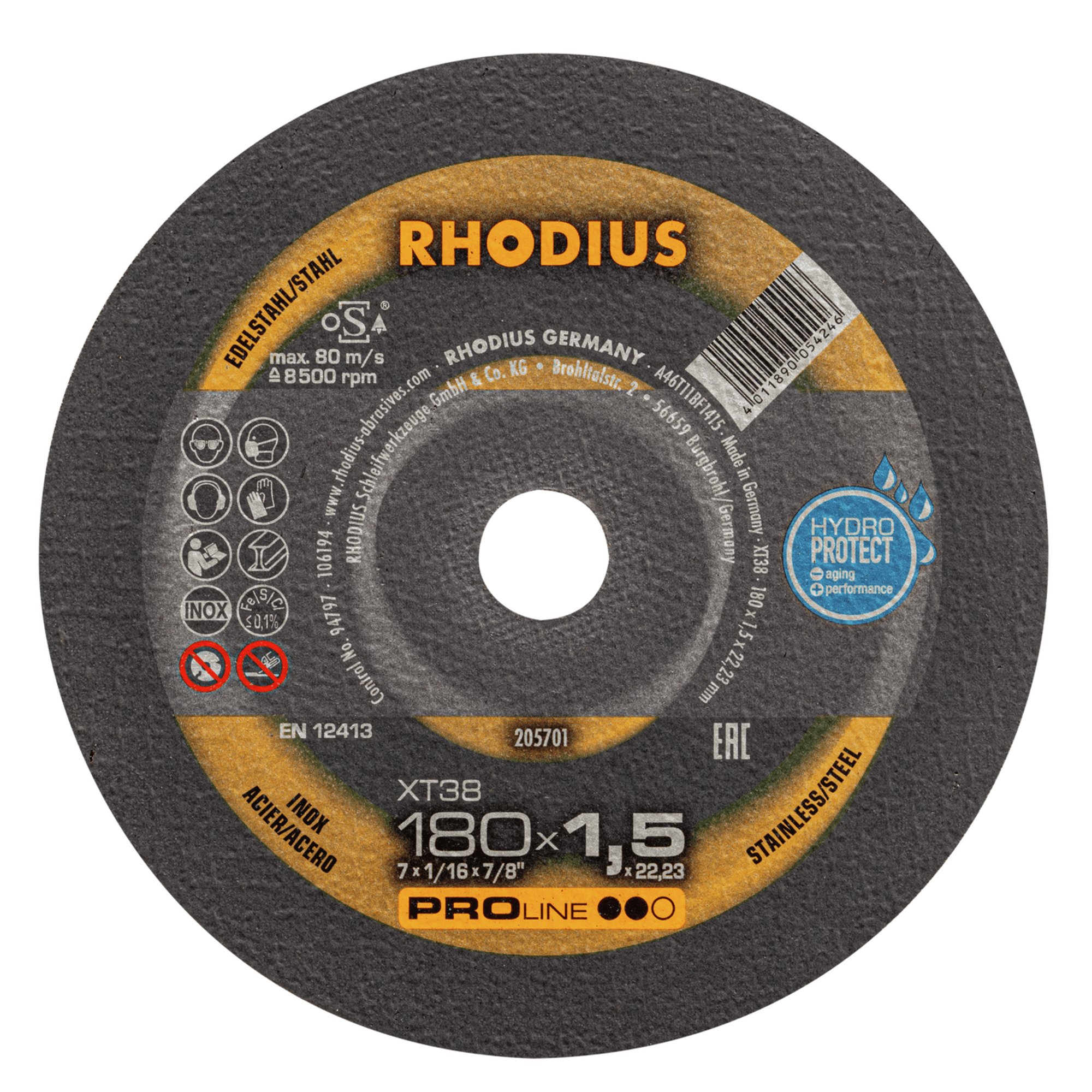 25 x RHODIUS Extradünne Trennscheibe XT38 Ø 180 mm
