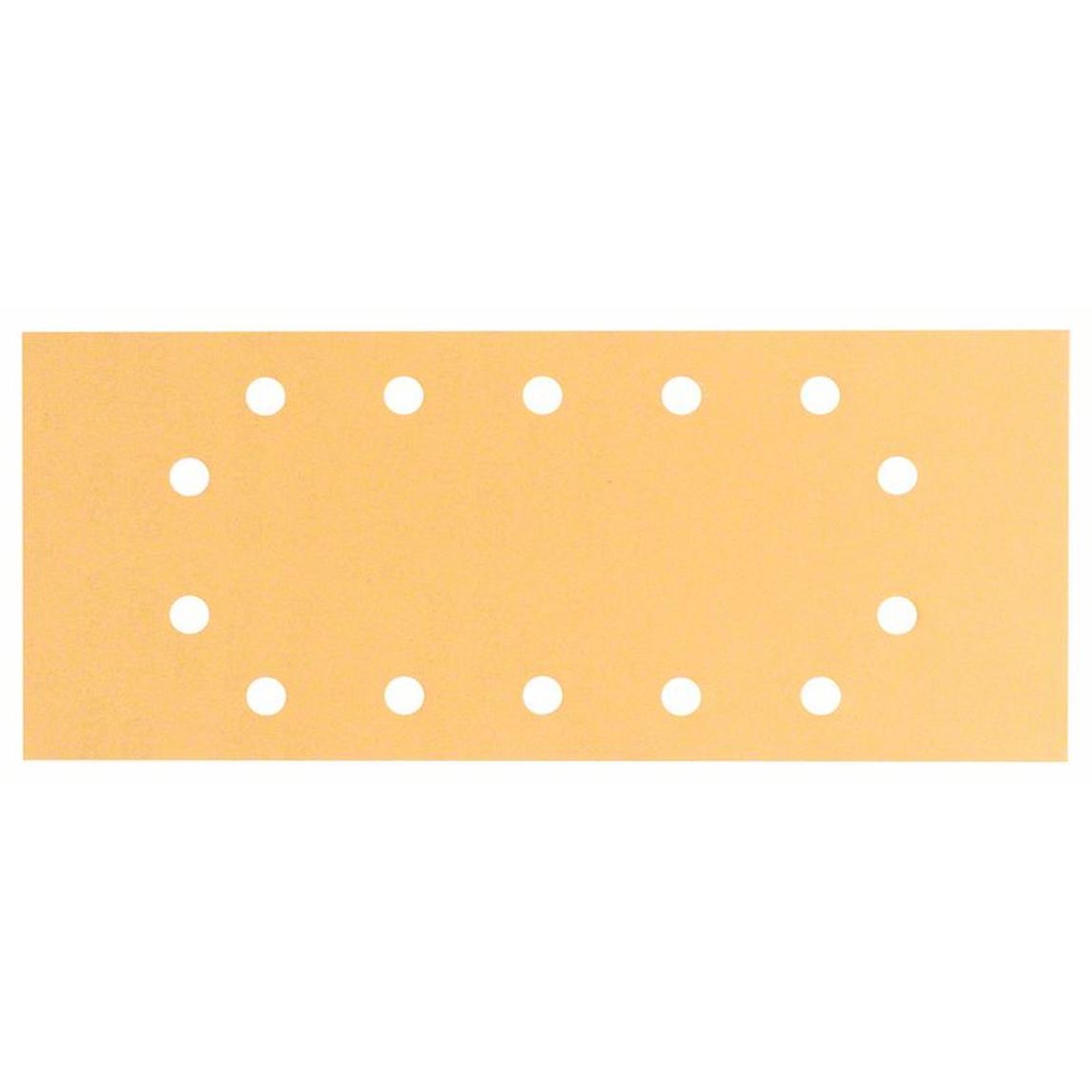 50x BOSCH Schleifblatt C470 für Holz und Farbe, 115 x 280 mm, 400, 14 Löcher, gespannt