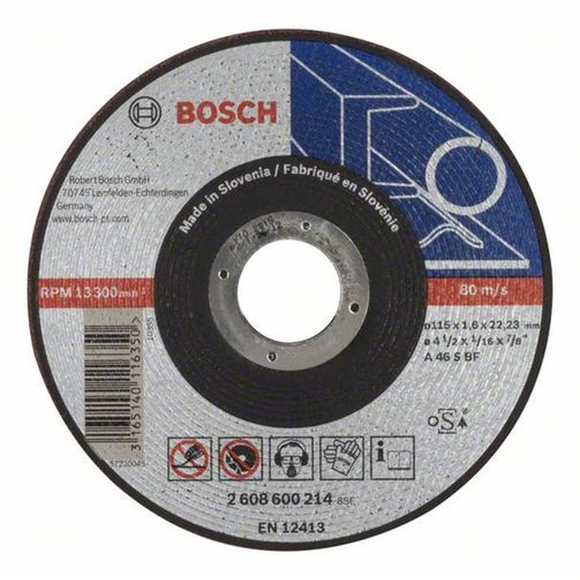 25x BOSCH Trennscheibe gerade Expert für Metall AS 46 S BF, Ø 115 x 1,6 mm
