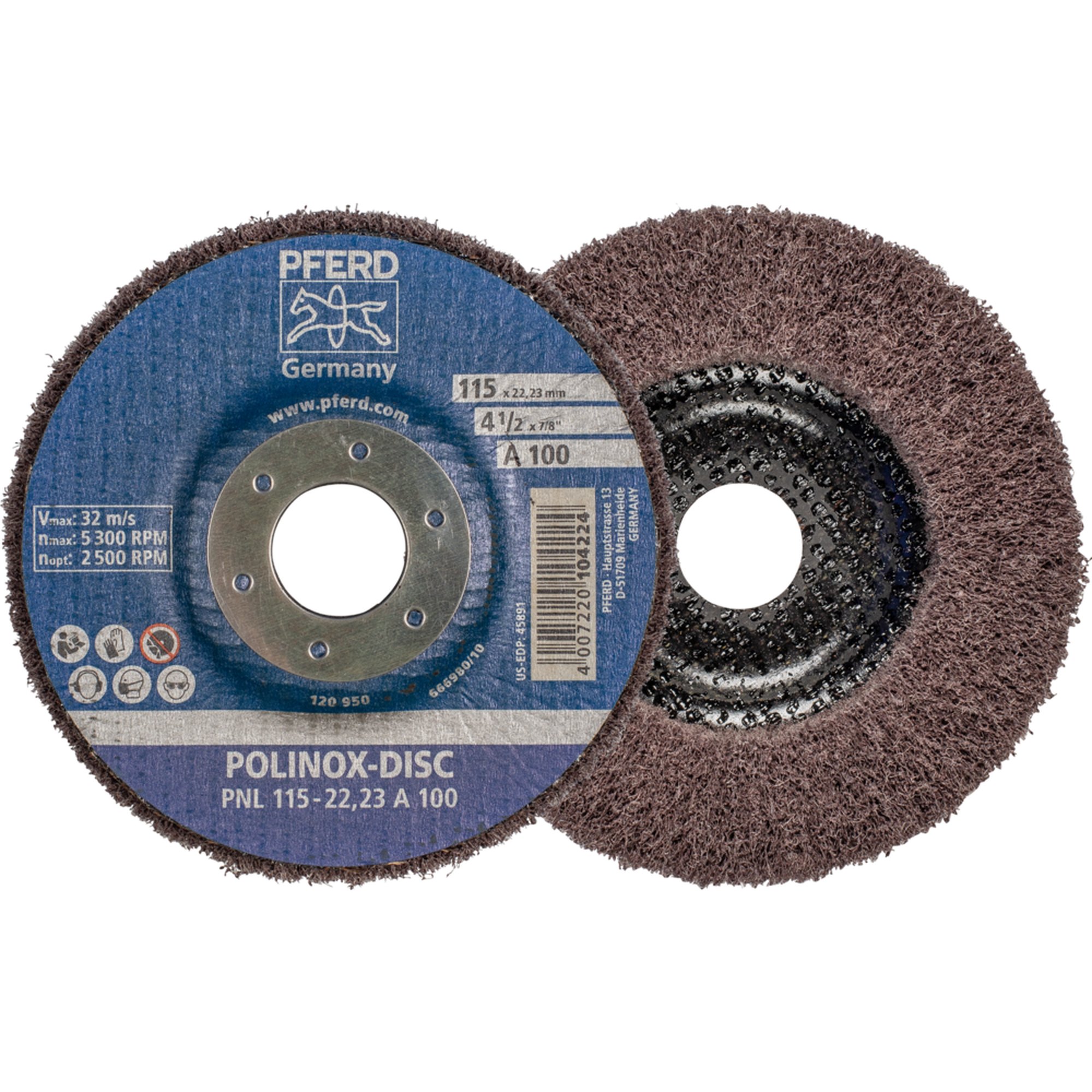 5 x PFERD POLINOX-Schleifdisc PNL 115-22,23 A 100